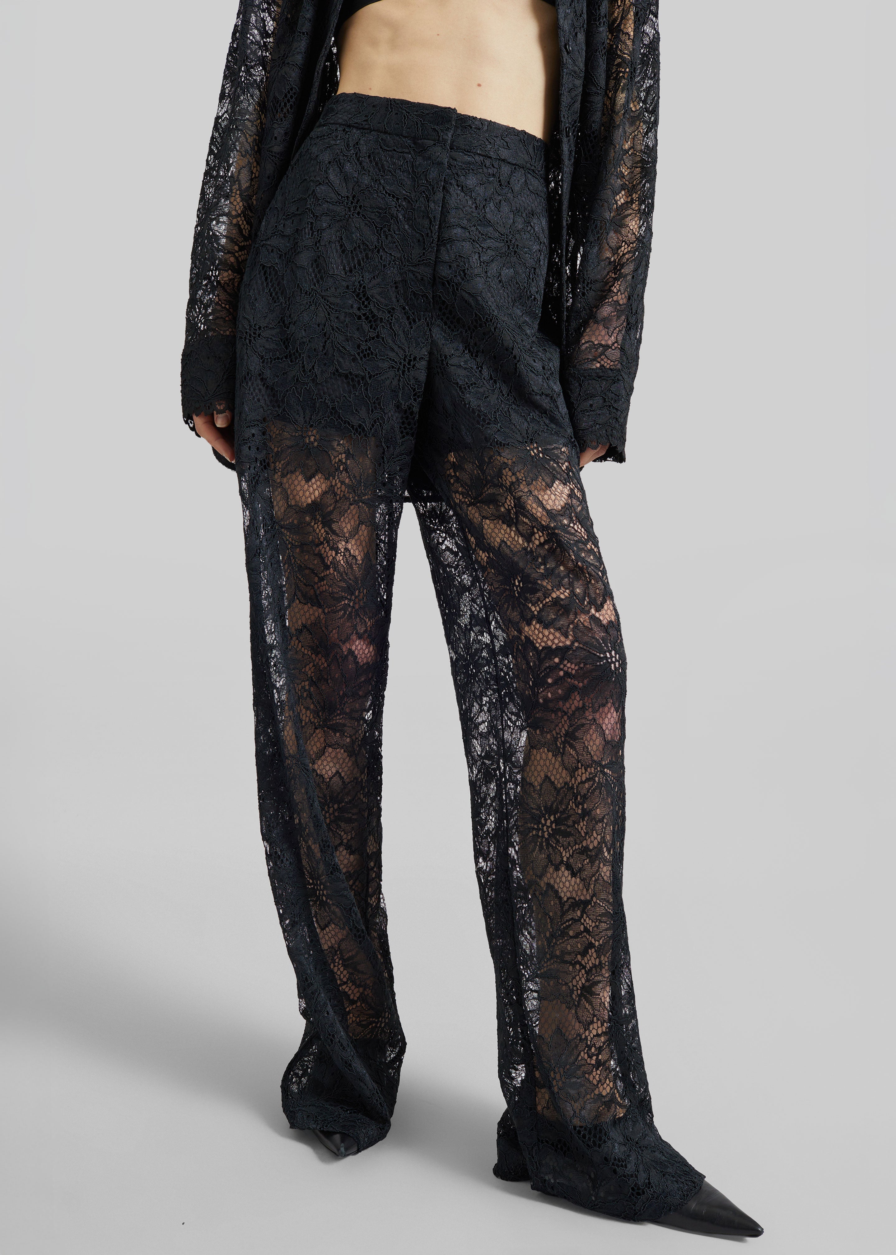 Sportmax Afoso Lace Trousers - Black – The Frankie Shop Europe