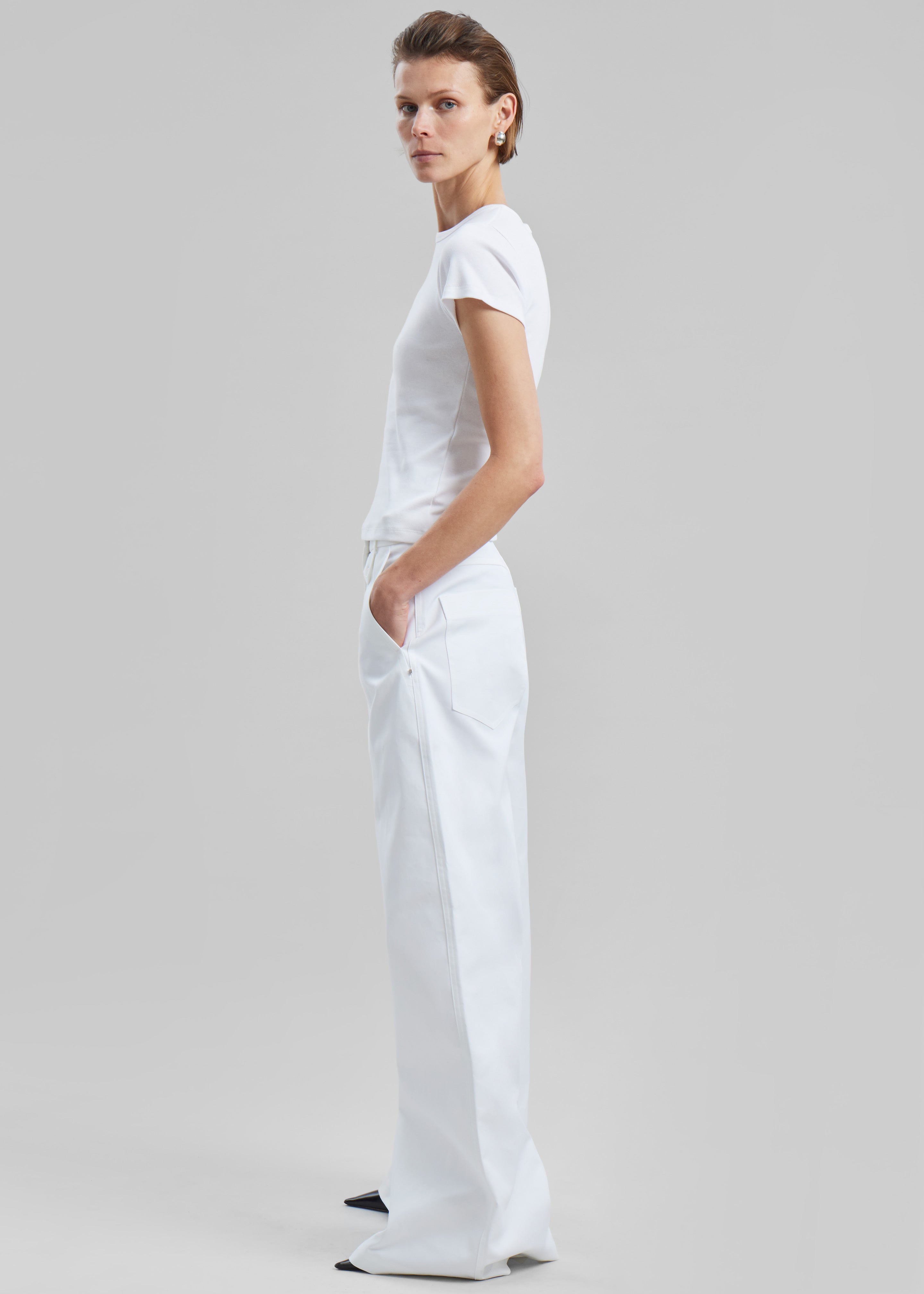 Sportmax Febo Pants - Optical White - 4