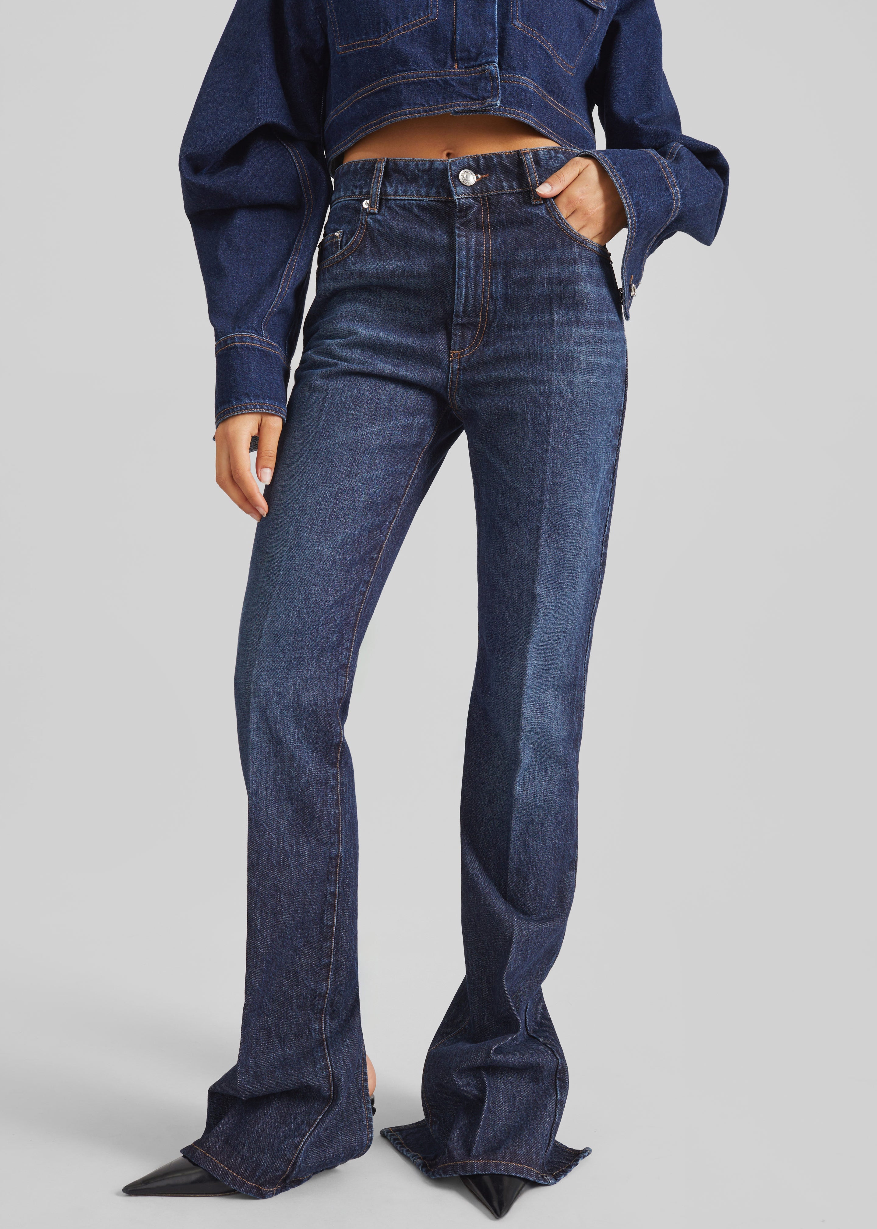 Sportmax Spigola Denim Pants - Midnight Blue - 2