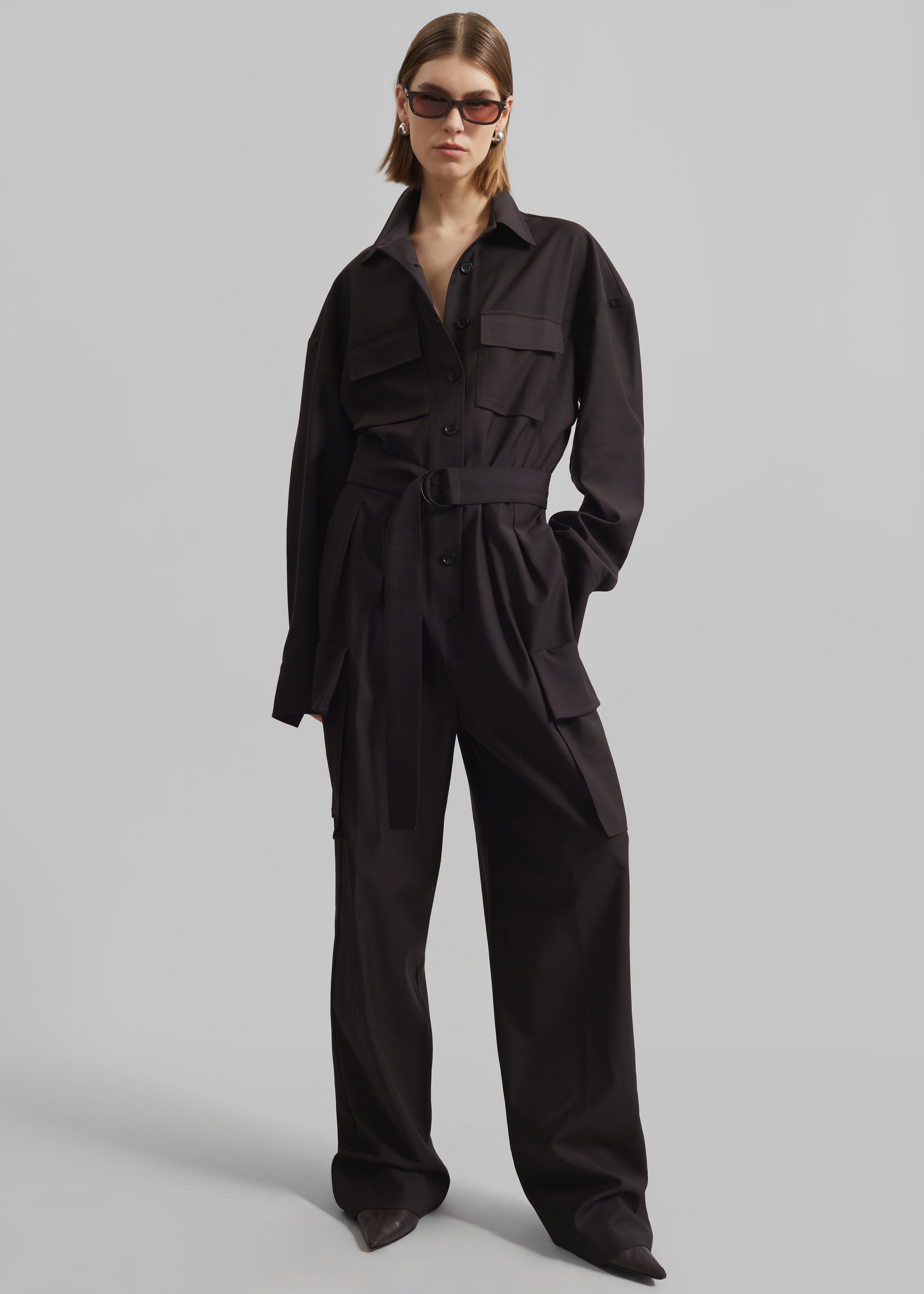 Suzie Jumpsuit - Brown - 3