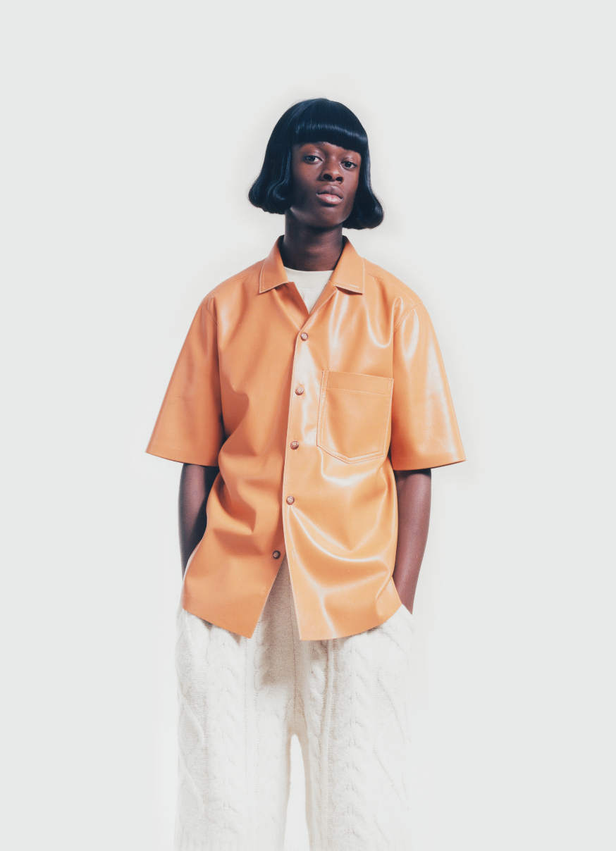 Model dressed in the Frankie Shop for the "Just Frankie" campaign