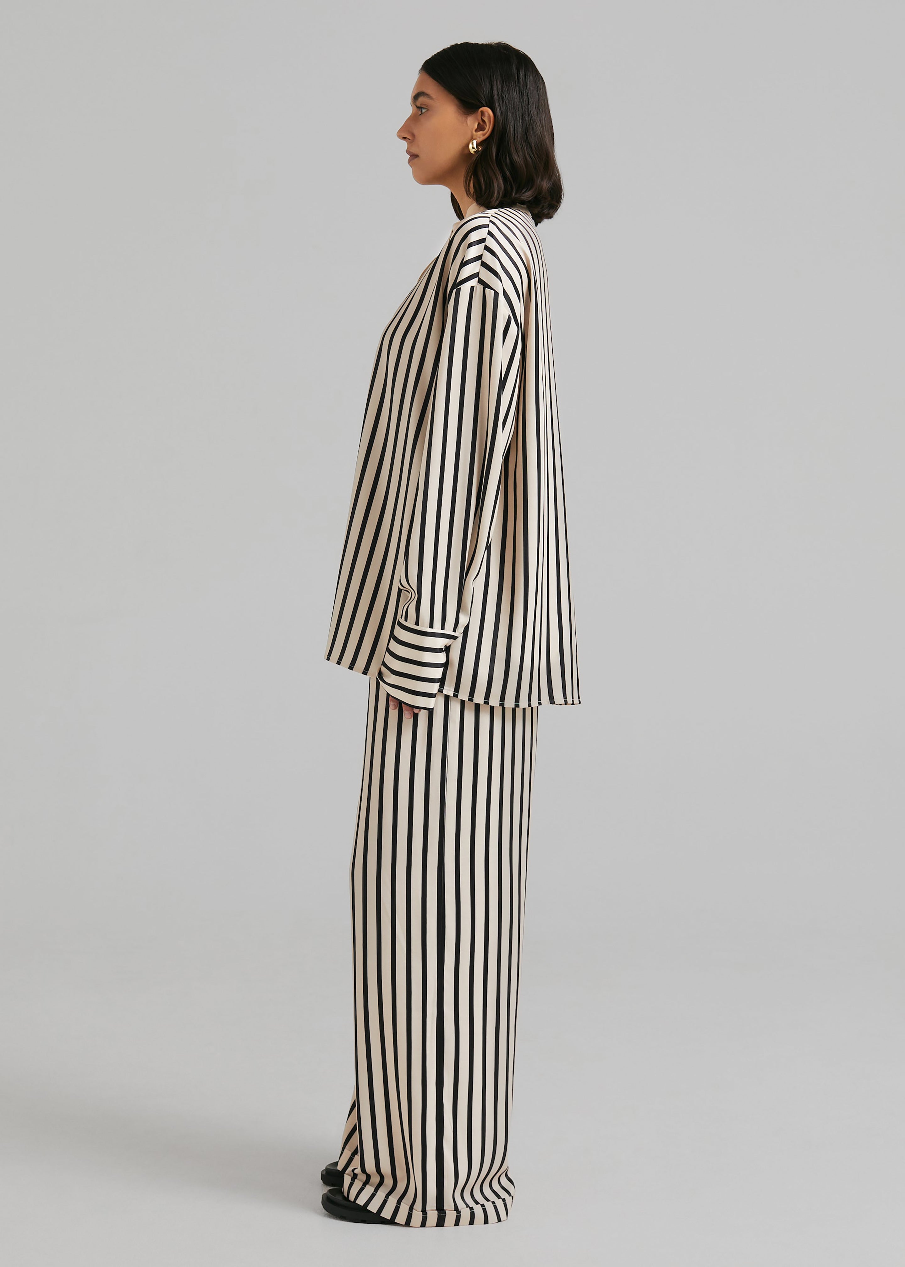 Solaqua The Resort Pants - Black/Off White - 4