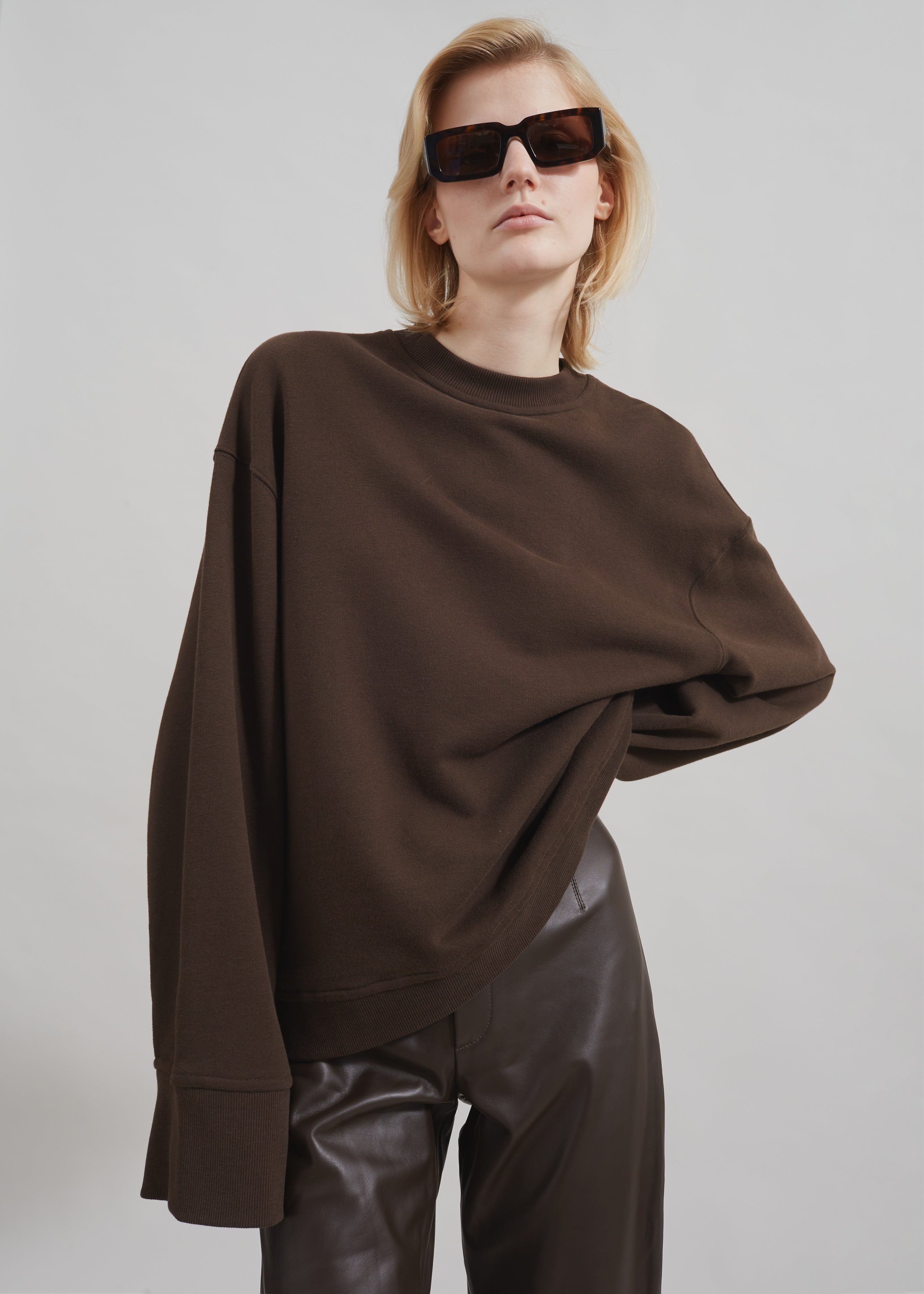 Talia Sweatshirt - Brown - 2