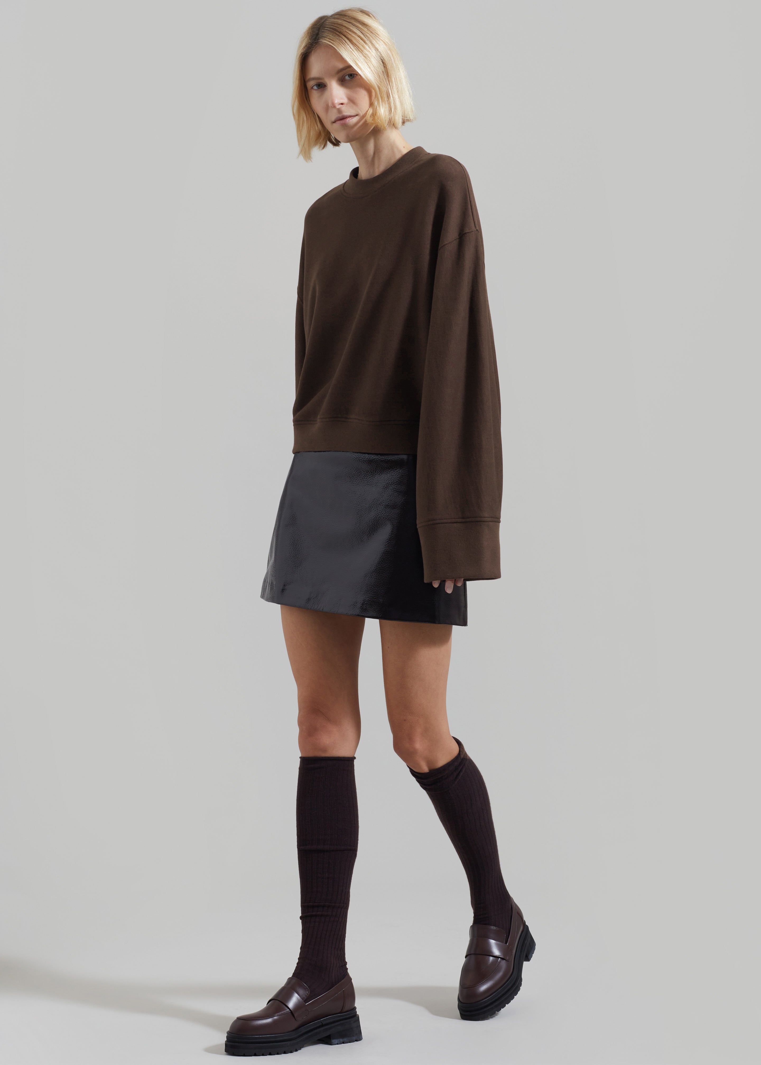 Talia Sweatshirt - Brown - 3