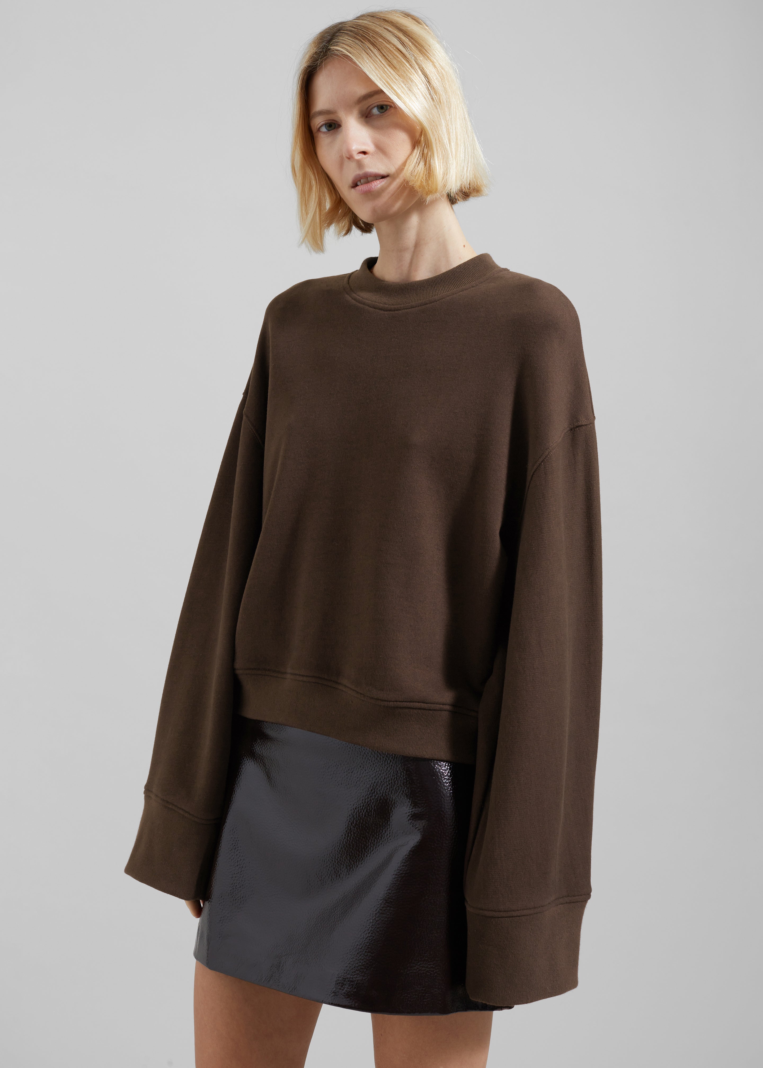 Talia Sweatshirt - Brown - 9