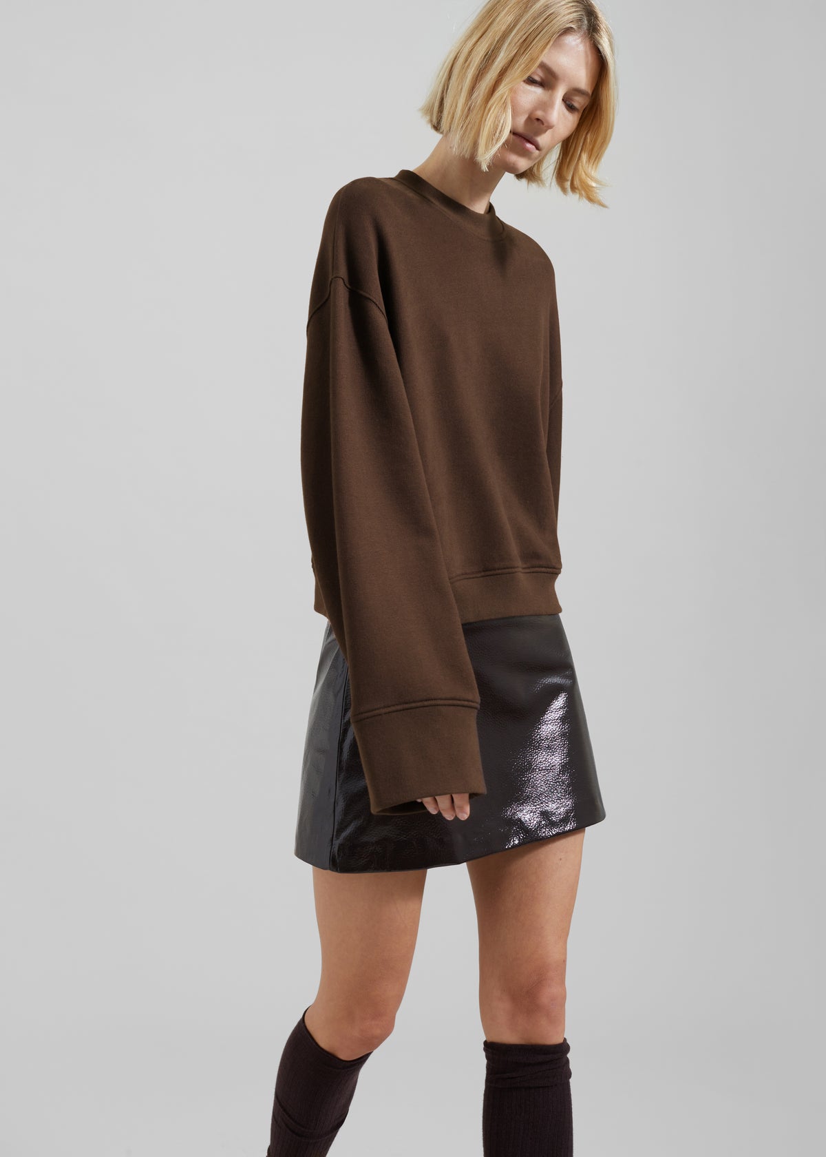 Talia Sweatshirt - Brown - 10