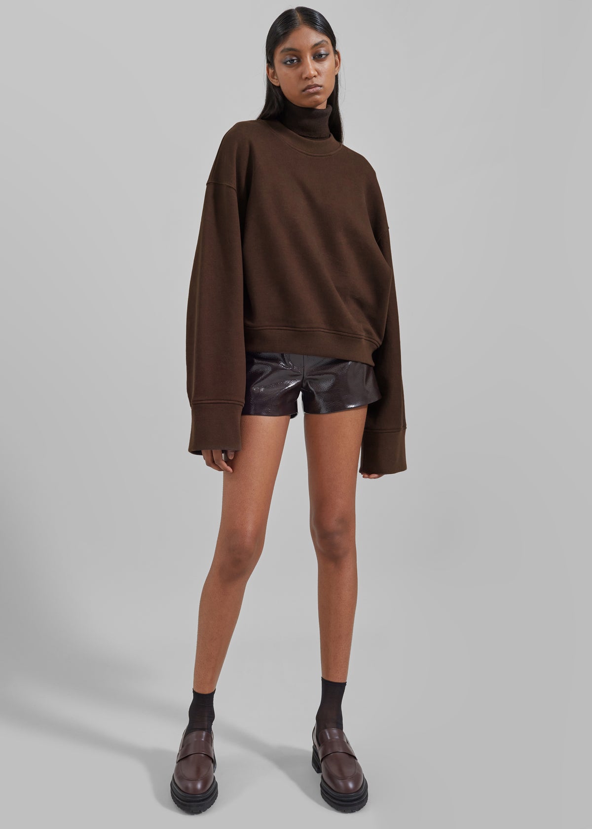 Talia Sweatshirt - Brown - 6