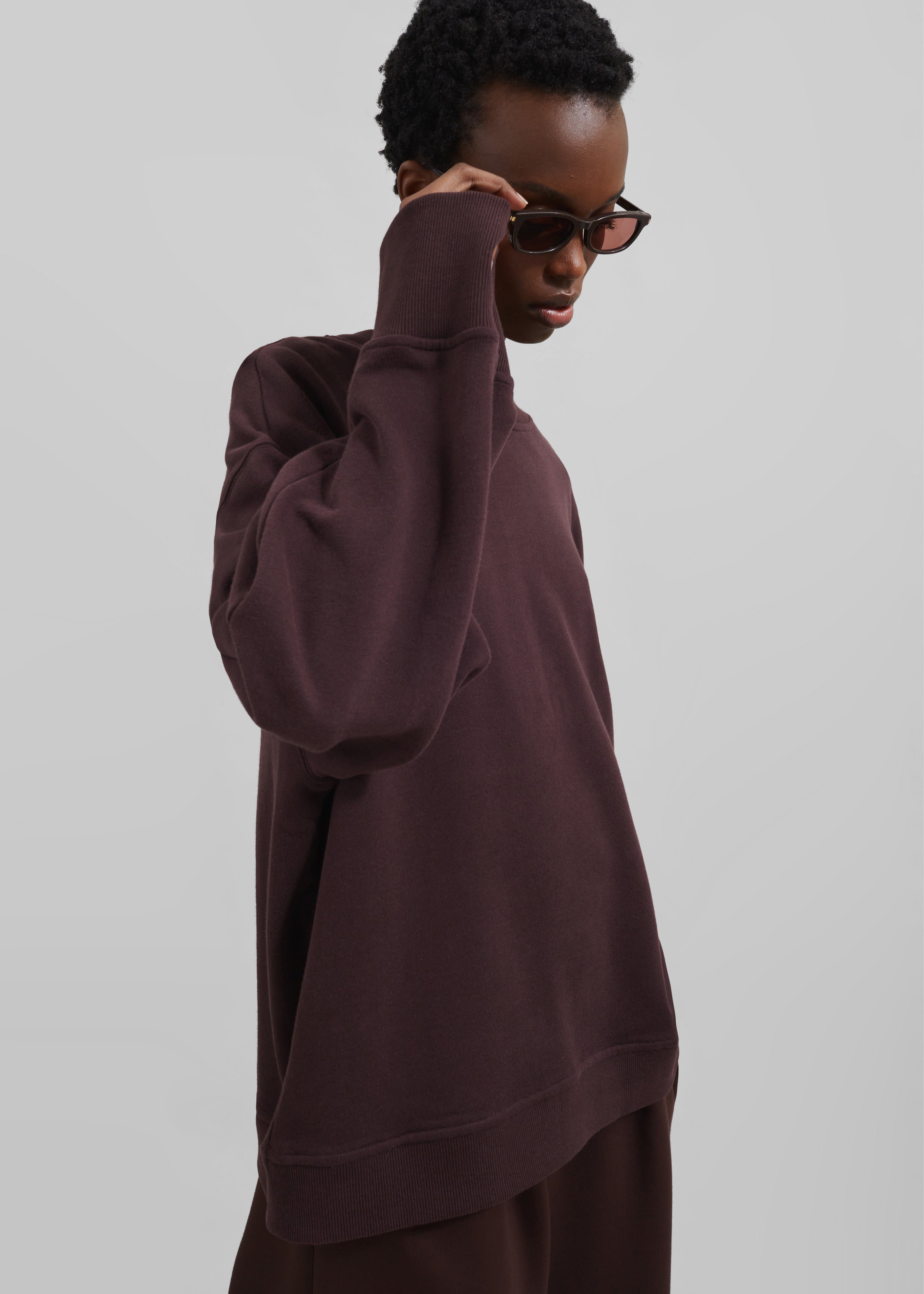 Talia Sweatshirt - Dark Plum - 7