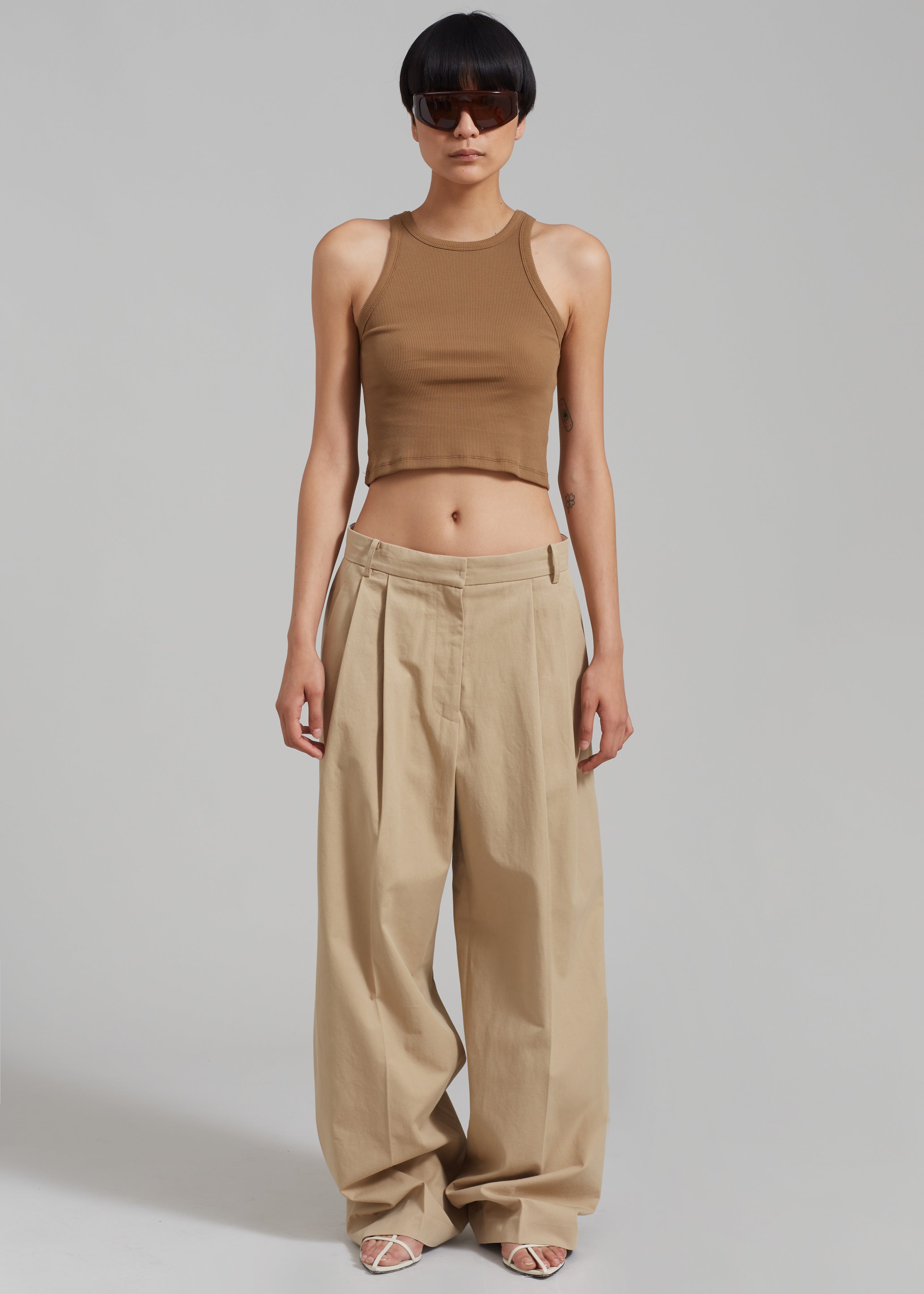 Tansy Cotton Pants - Camel - 7