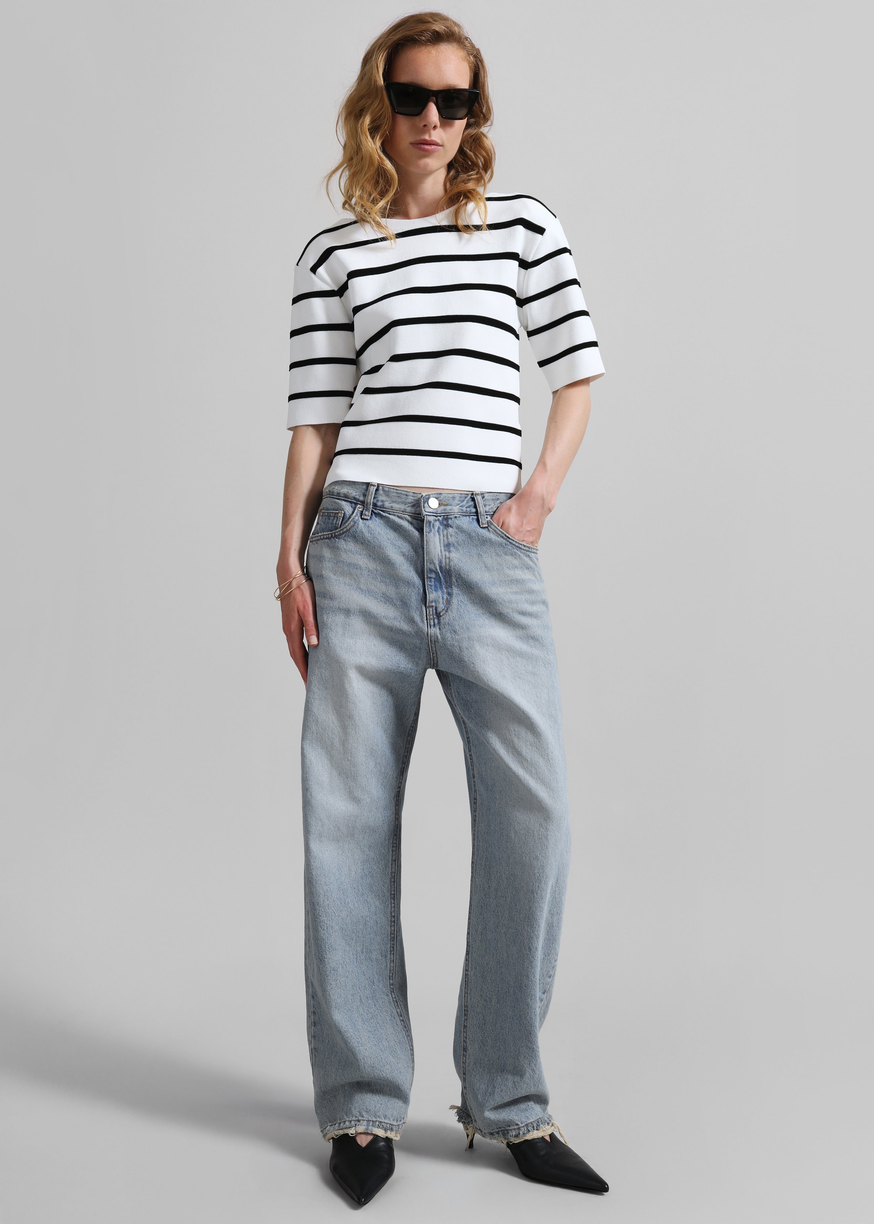 Tarmi Straight Leg Jeans - Light Wash - 1