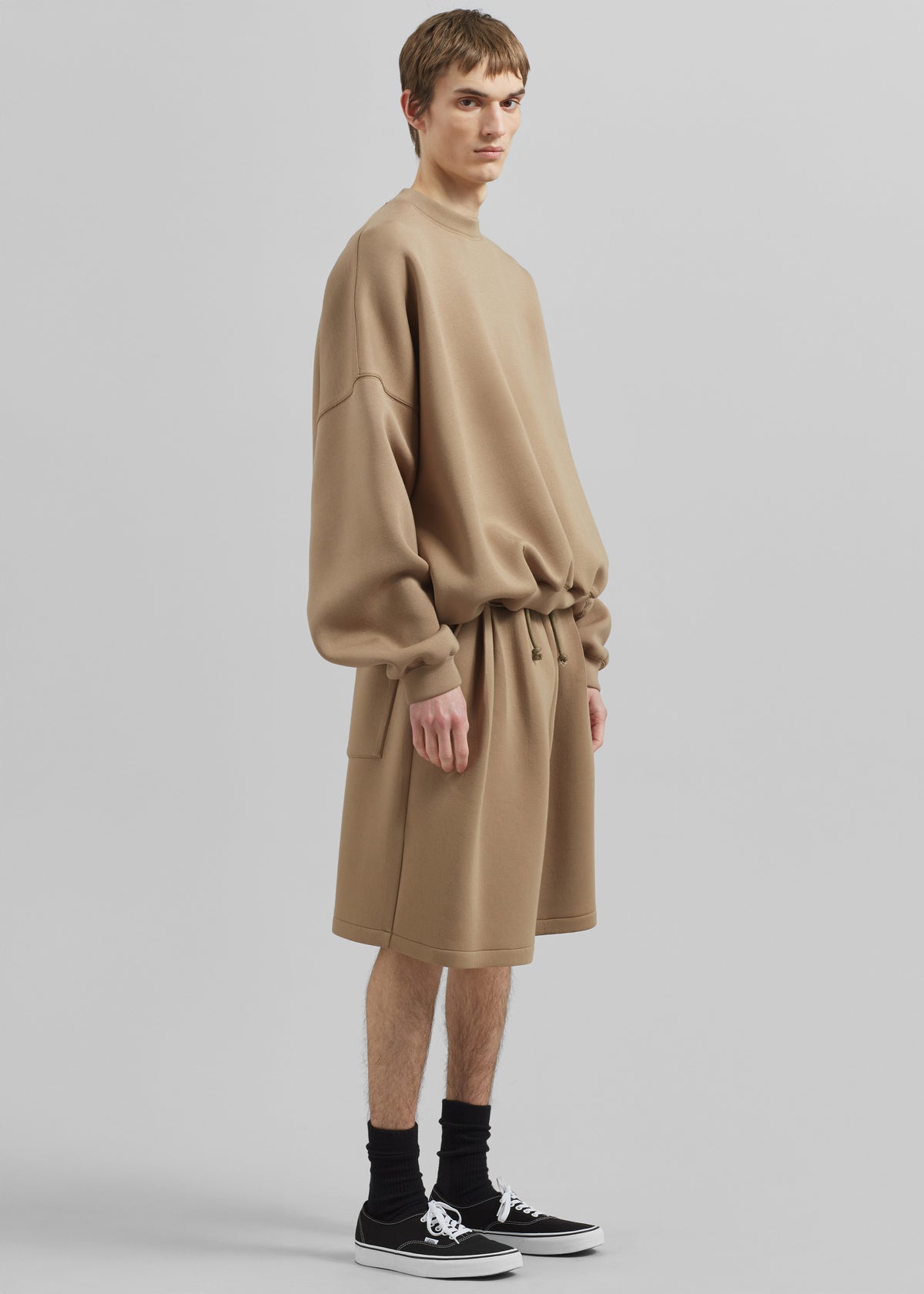 Tate Sweat Shorts - Camel - 4
