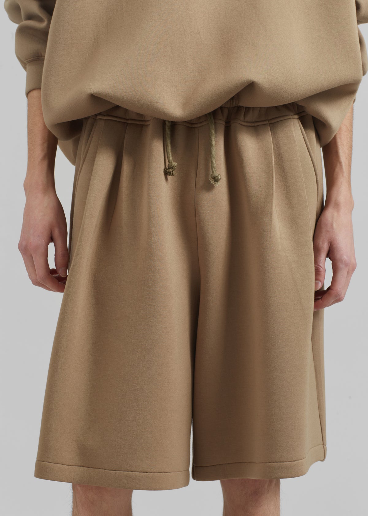 Tate Sweat Shorts - Camel - 2