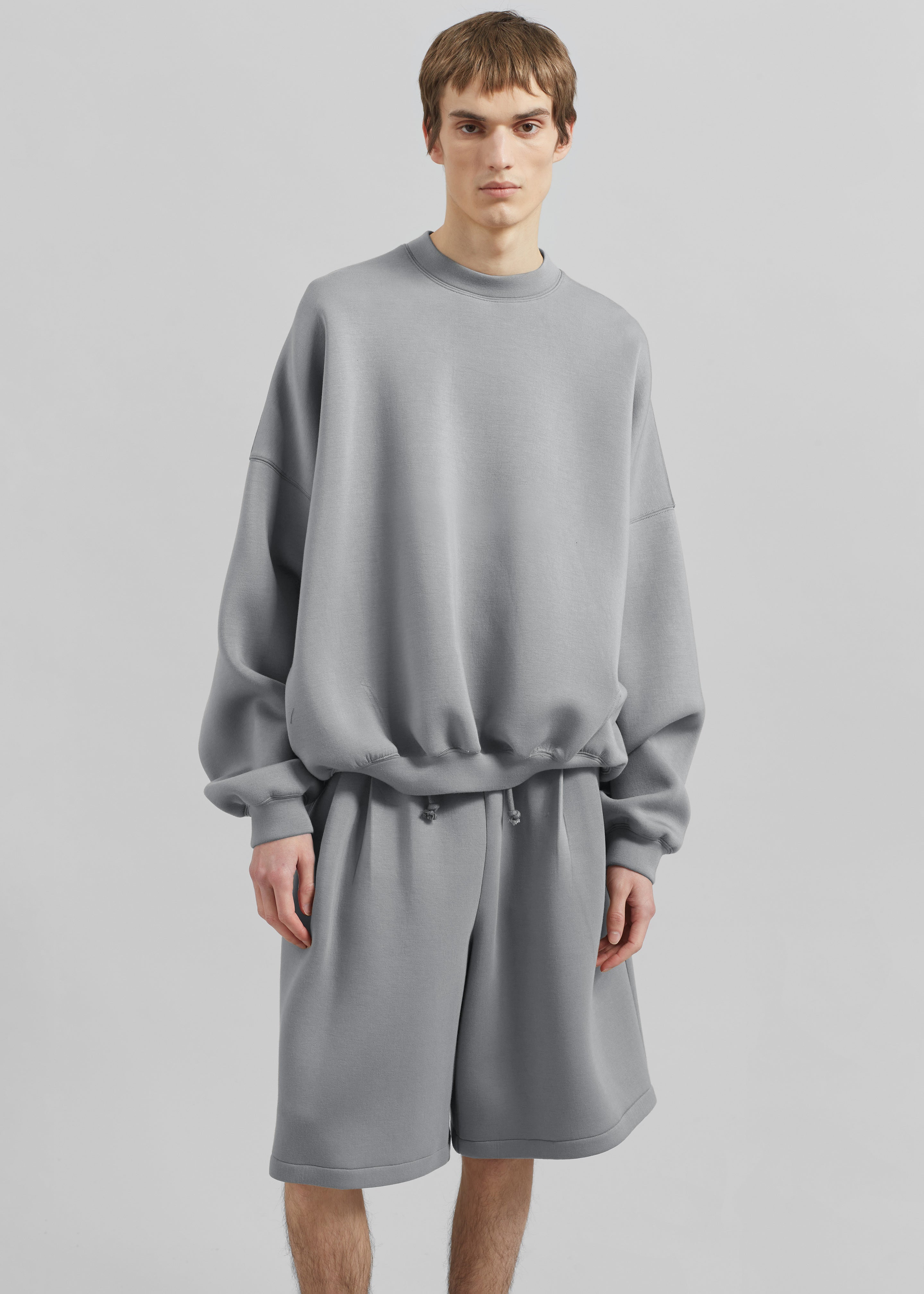 Tate Sweat Shorts - Grey - 5