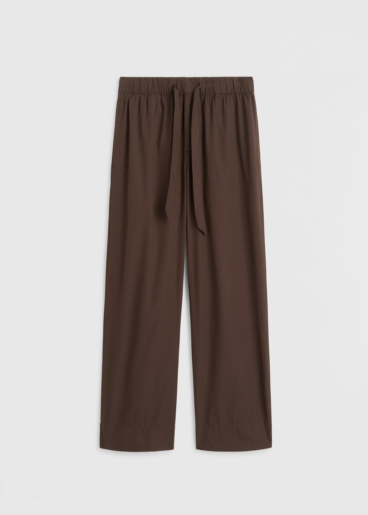 Tekla Poplin Pyjama Pants - Coffee - 10
