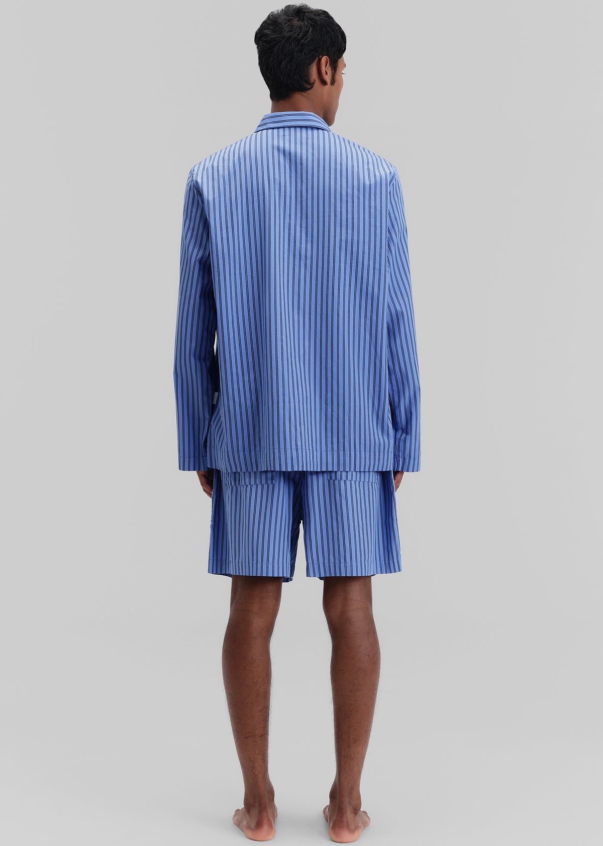 Tekla Poplin Pyjama Shirt - Boro Stripes - 9