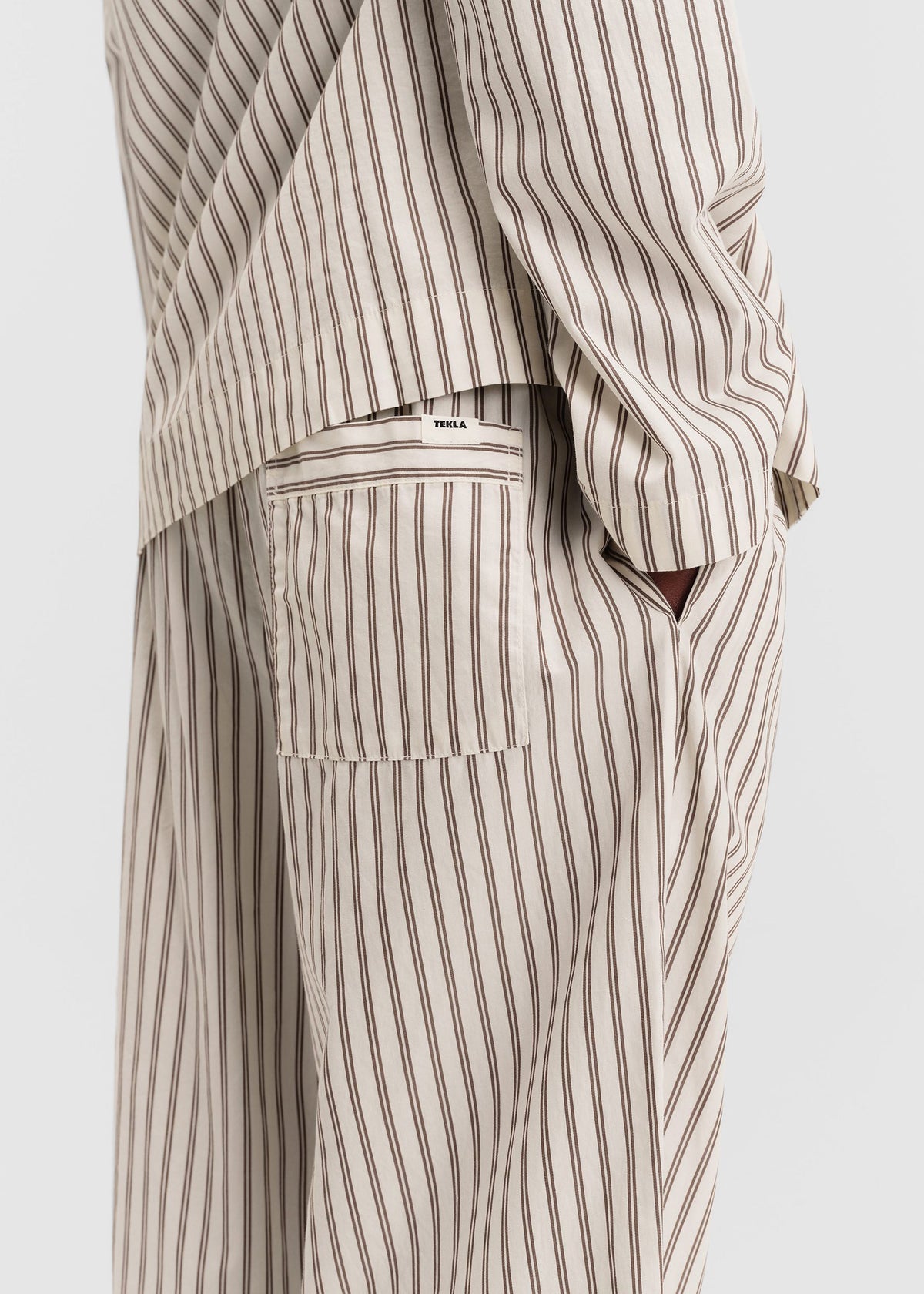 Tekla Poplin Pyjama Pants - Hopper Stripes - 6