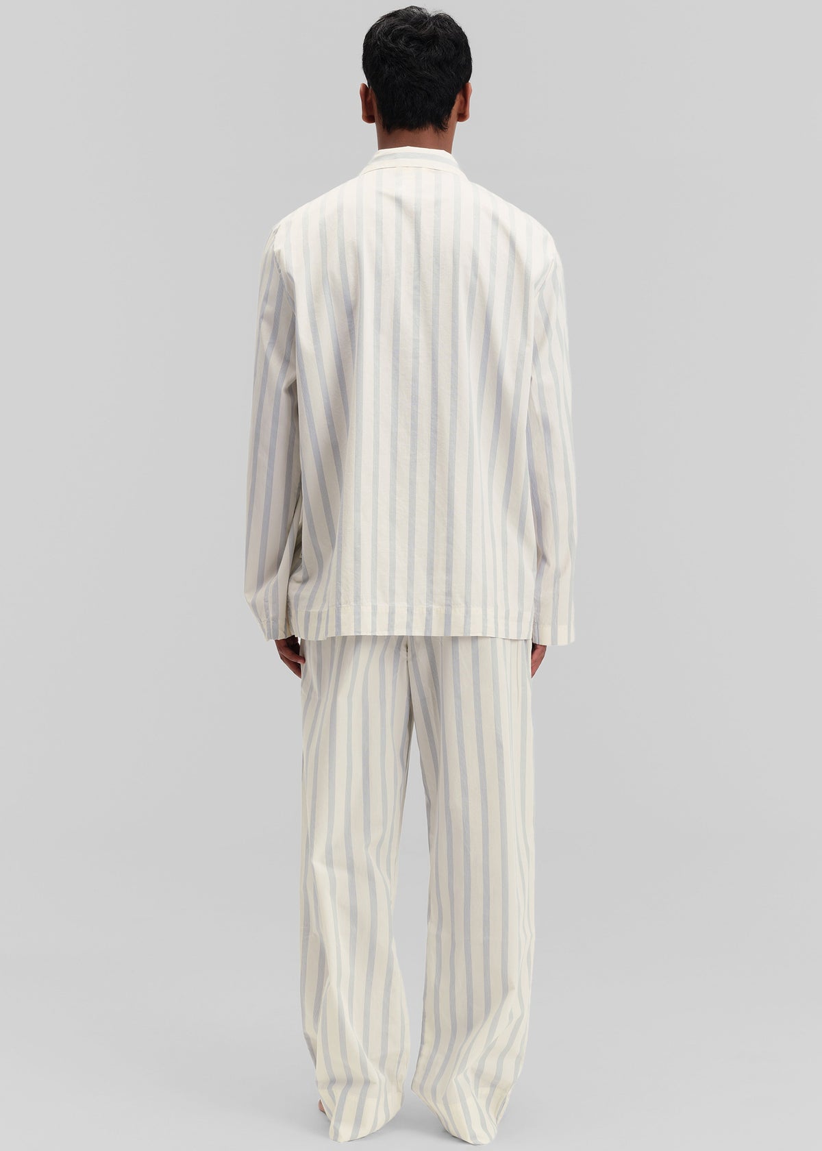 Tekla Poplin Pyjama Pants - Needle Stripes - 9