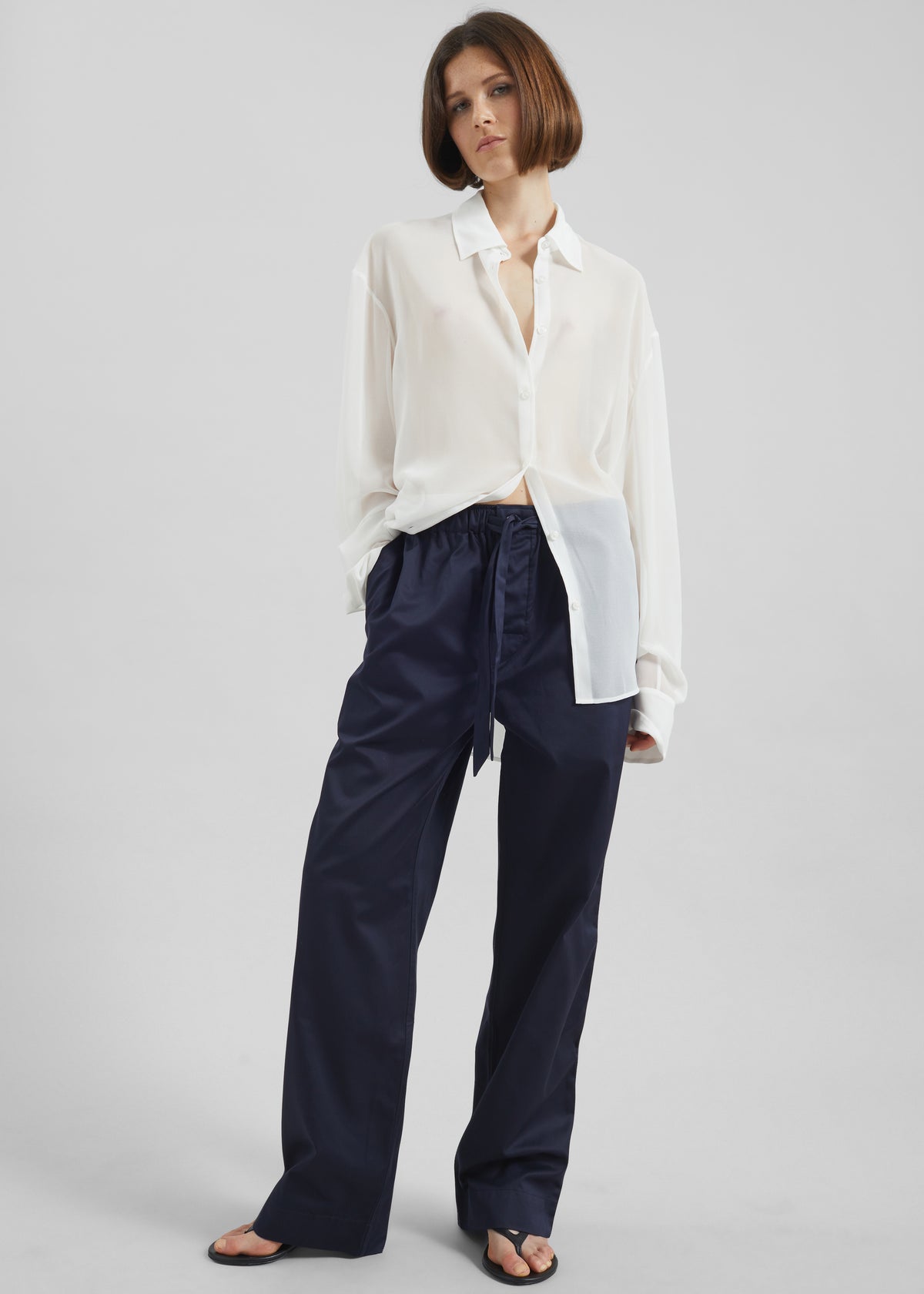Tekla Sateen Pyjama Pants - Chelsea - 3