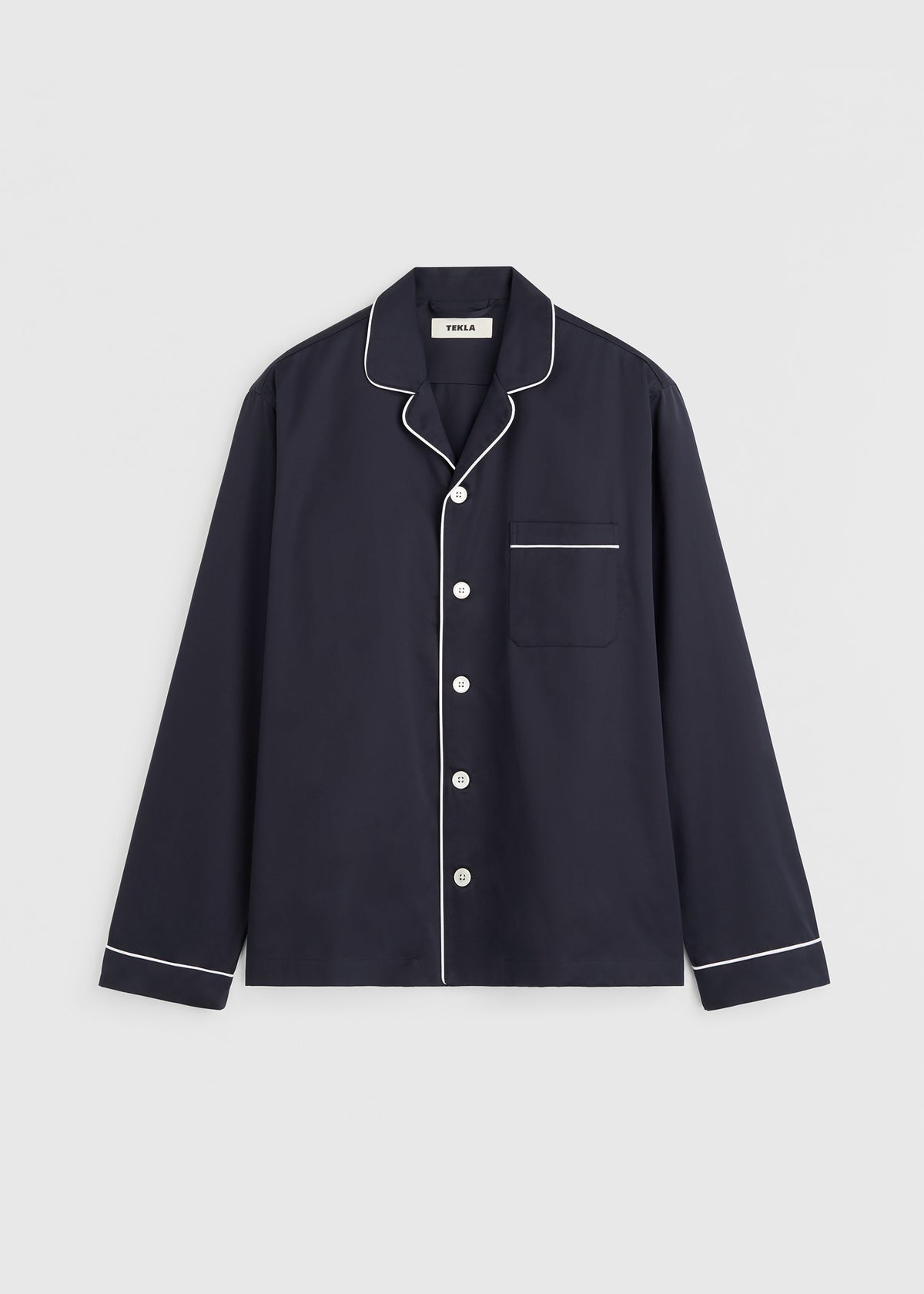 Tekla Sateen Pyjama Shirt - Chelsea - 13