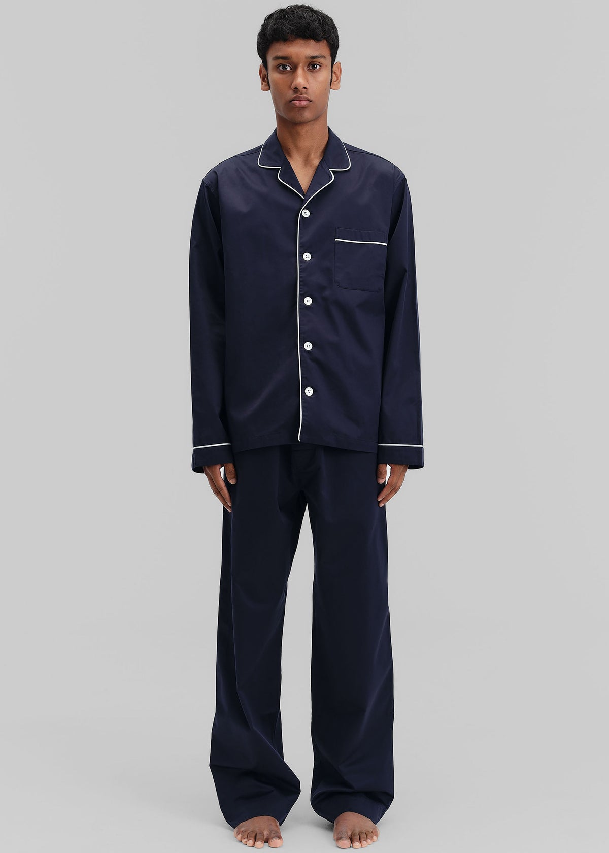 Tekla Sateen Pyjama Shirt - Chelsea - 7