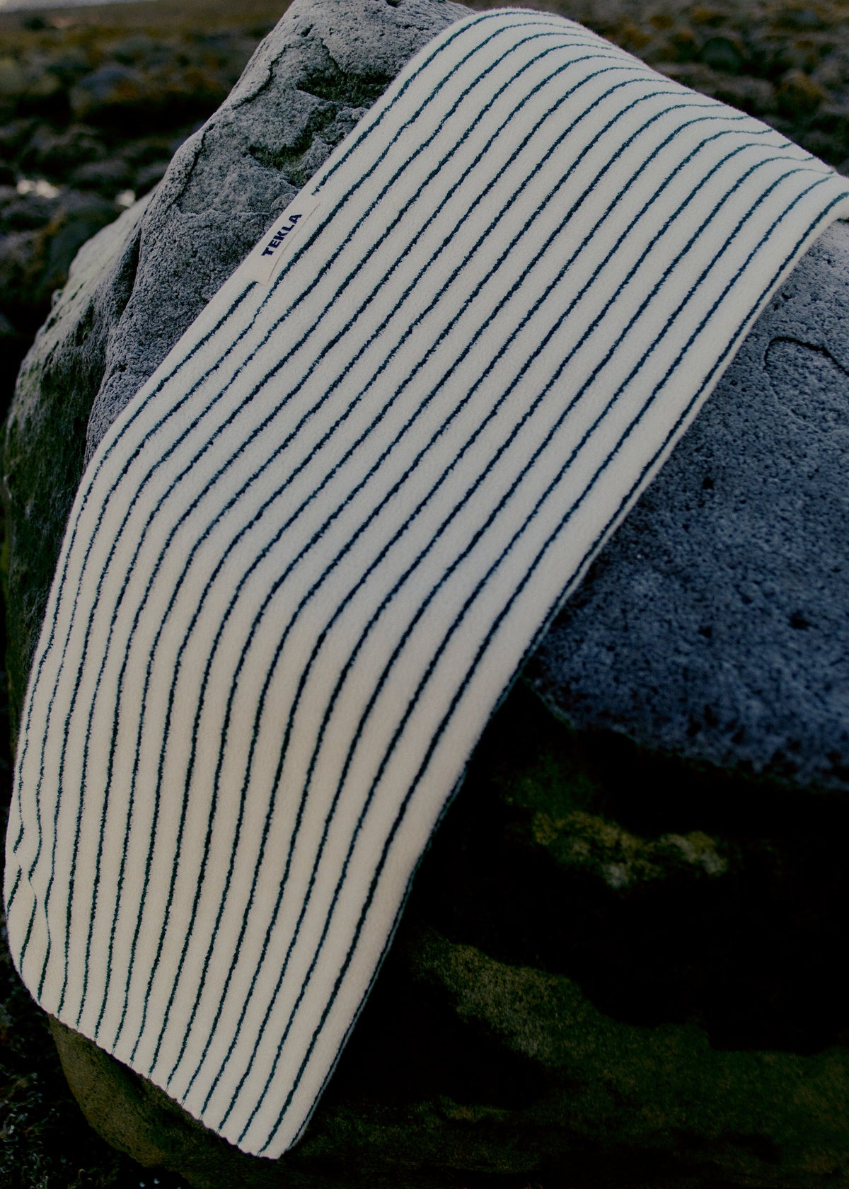 Tekla Towel - Racing Green Stripes - 3