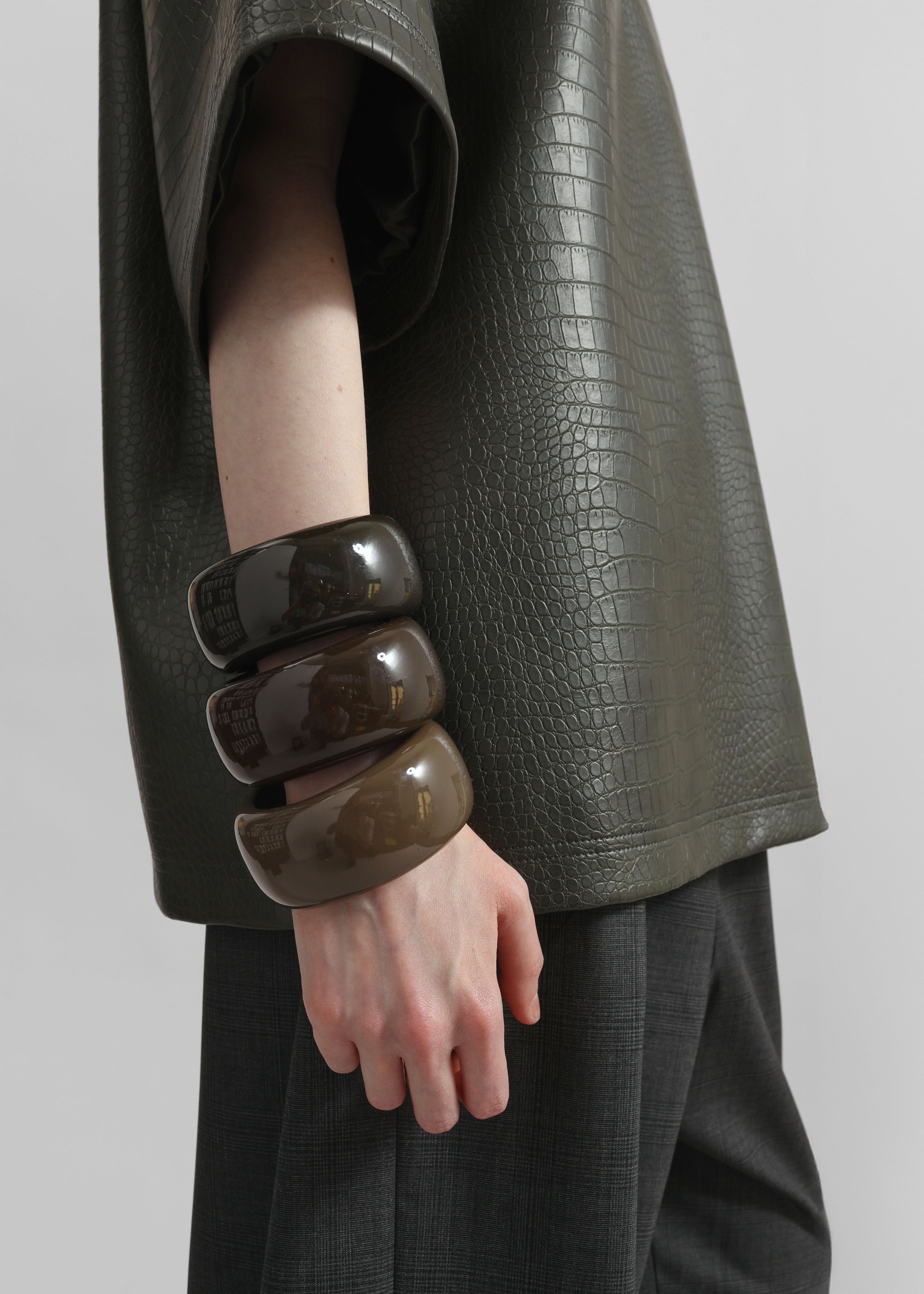 TFS Glossy Bangle - Mocha - 3