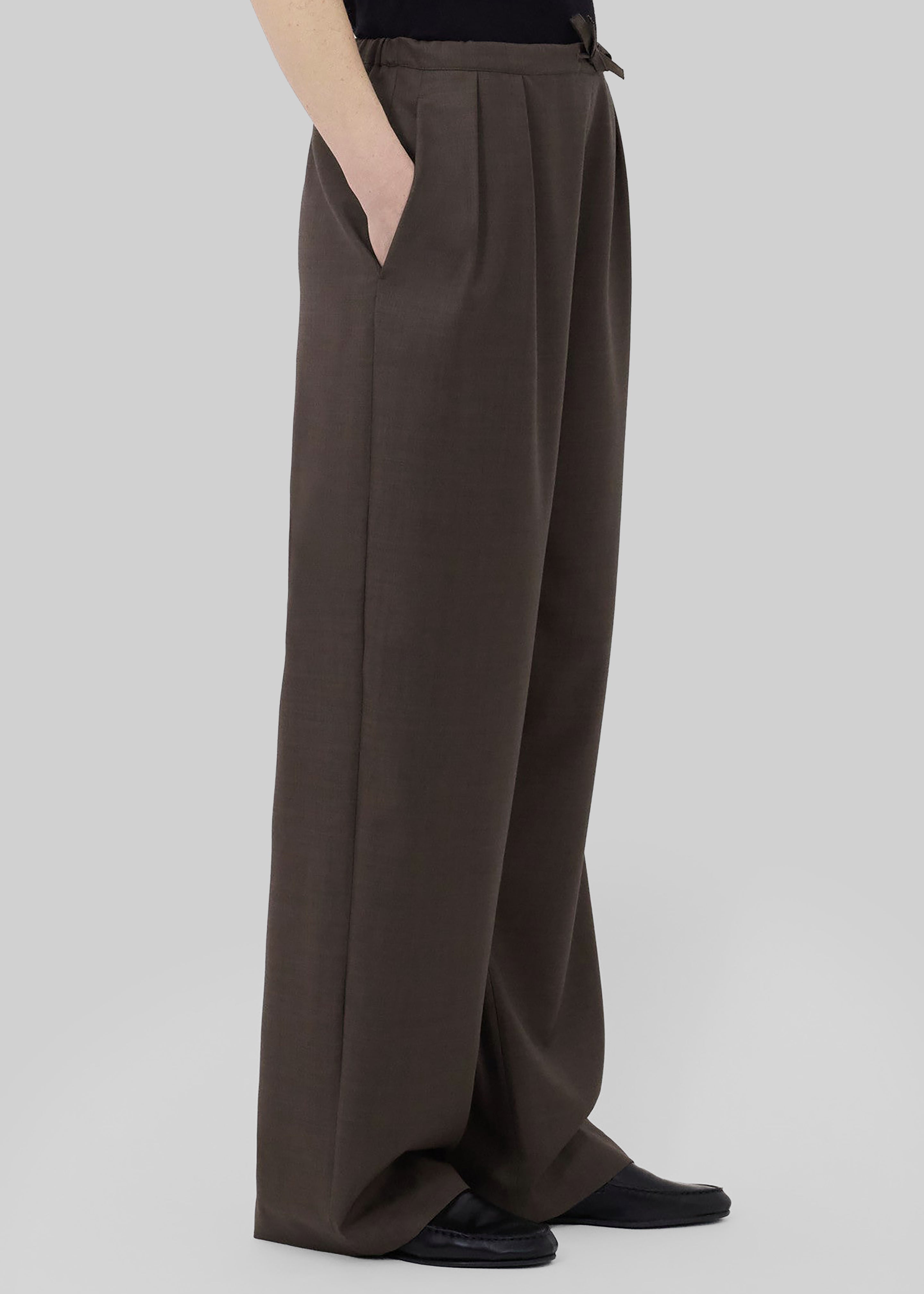 Loulou De Saison Cove Lds Wide Pants - Brown Melange - 6