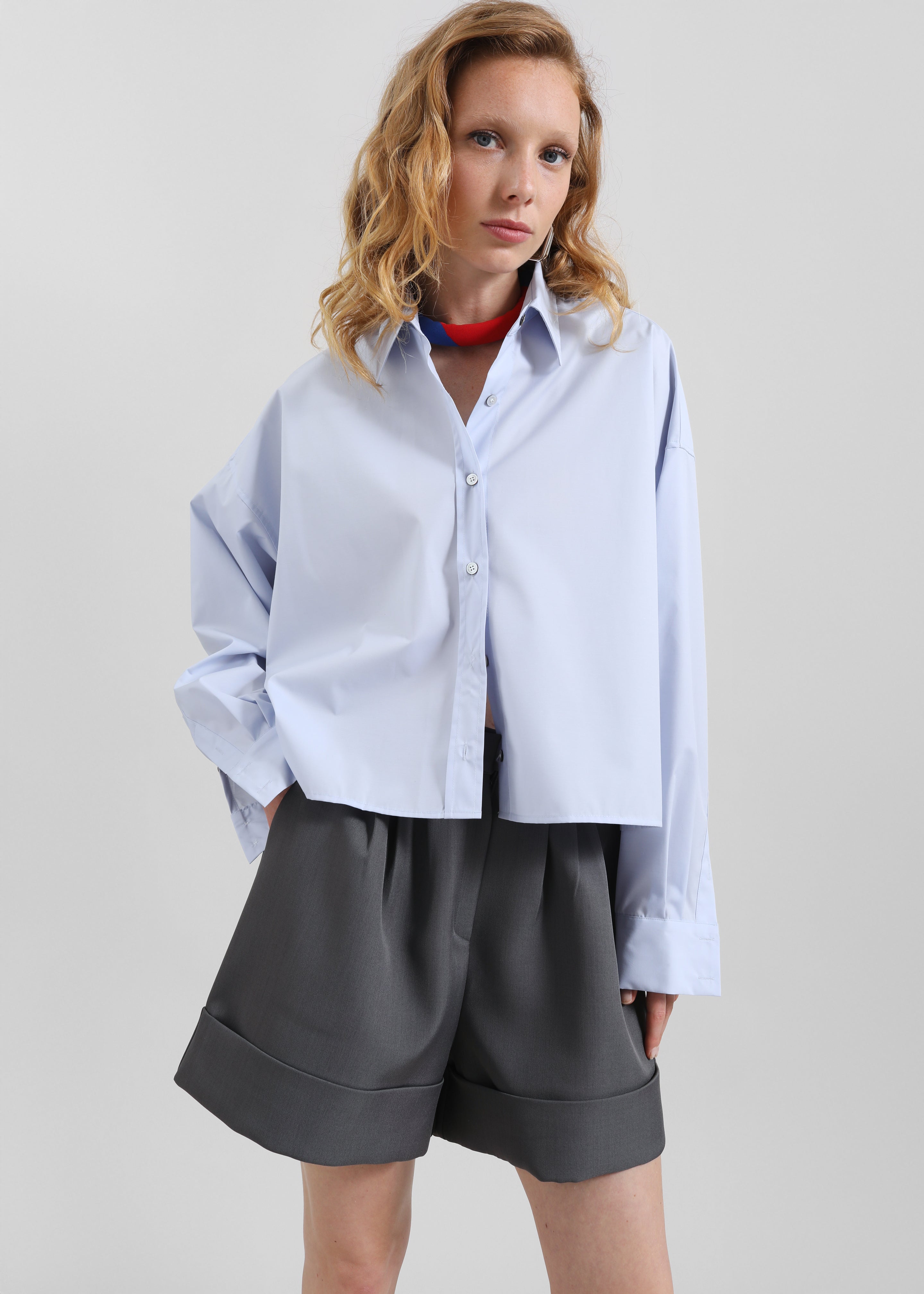 Tolmer Cuffed Shorts - Storm Grey - 4