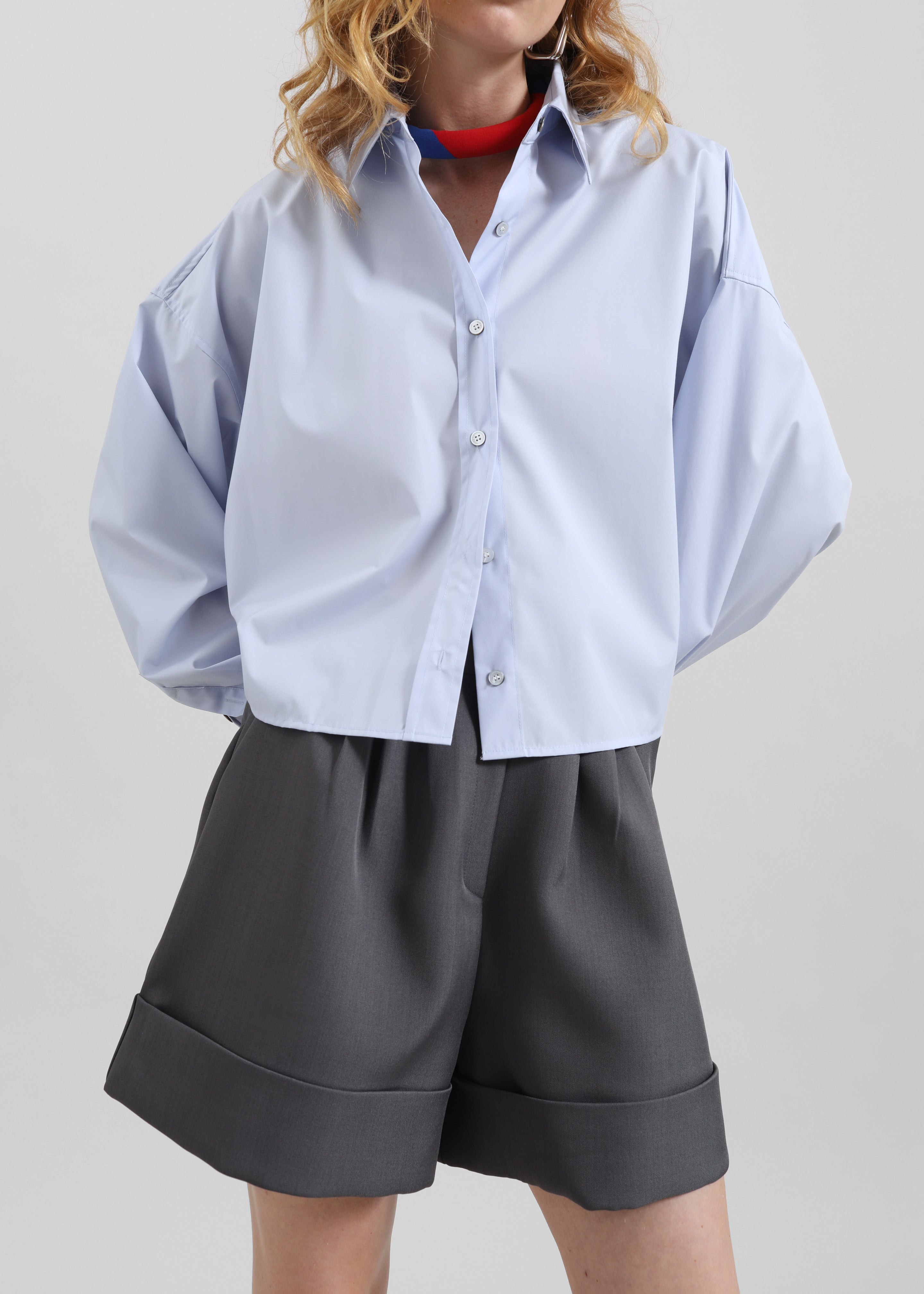 Tolmer Cuffed Shorts - Storm Grey - 6