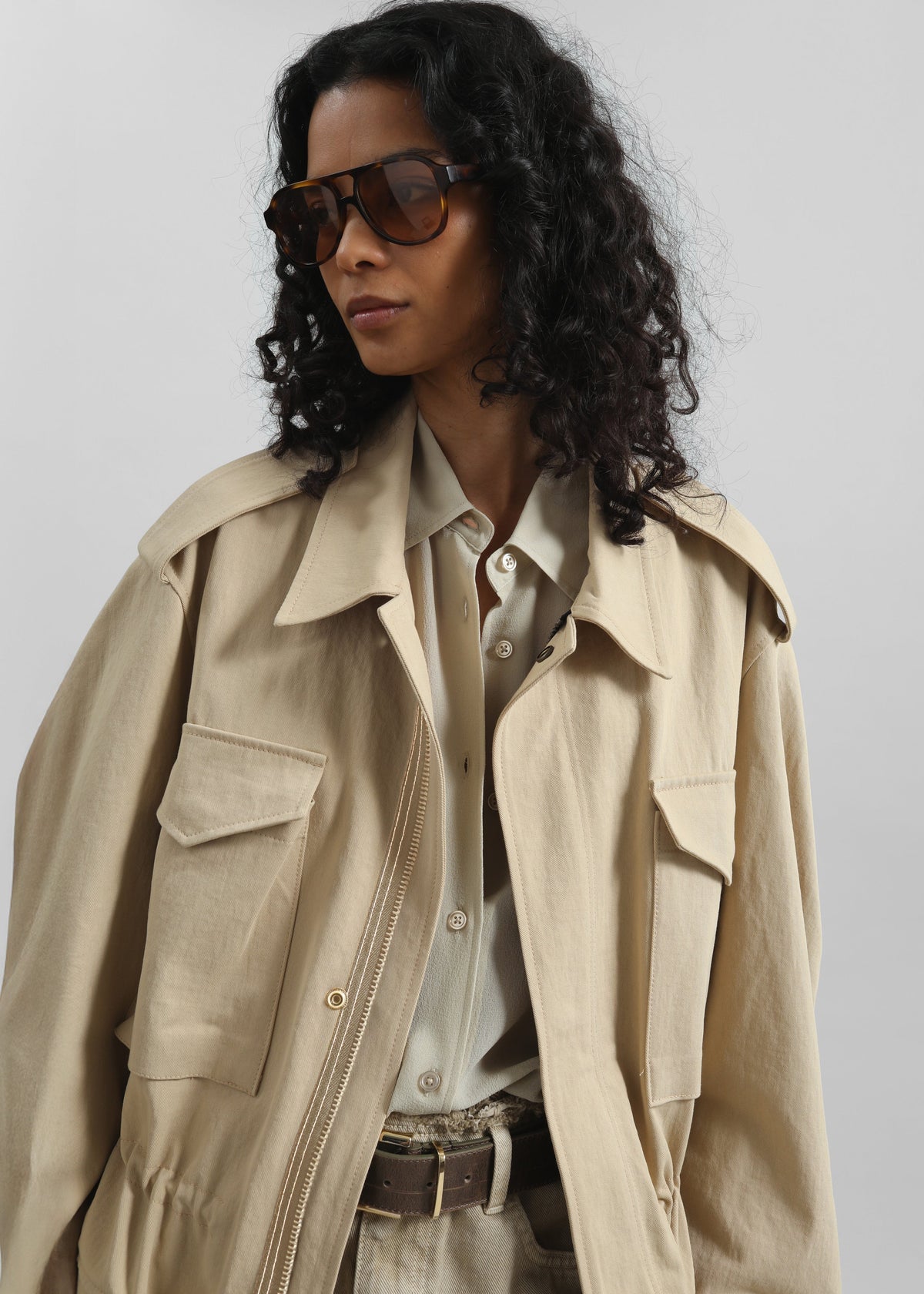 Toran Cargo Jacket - Beige - 3
