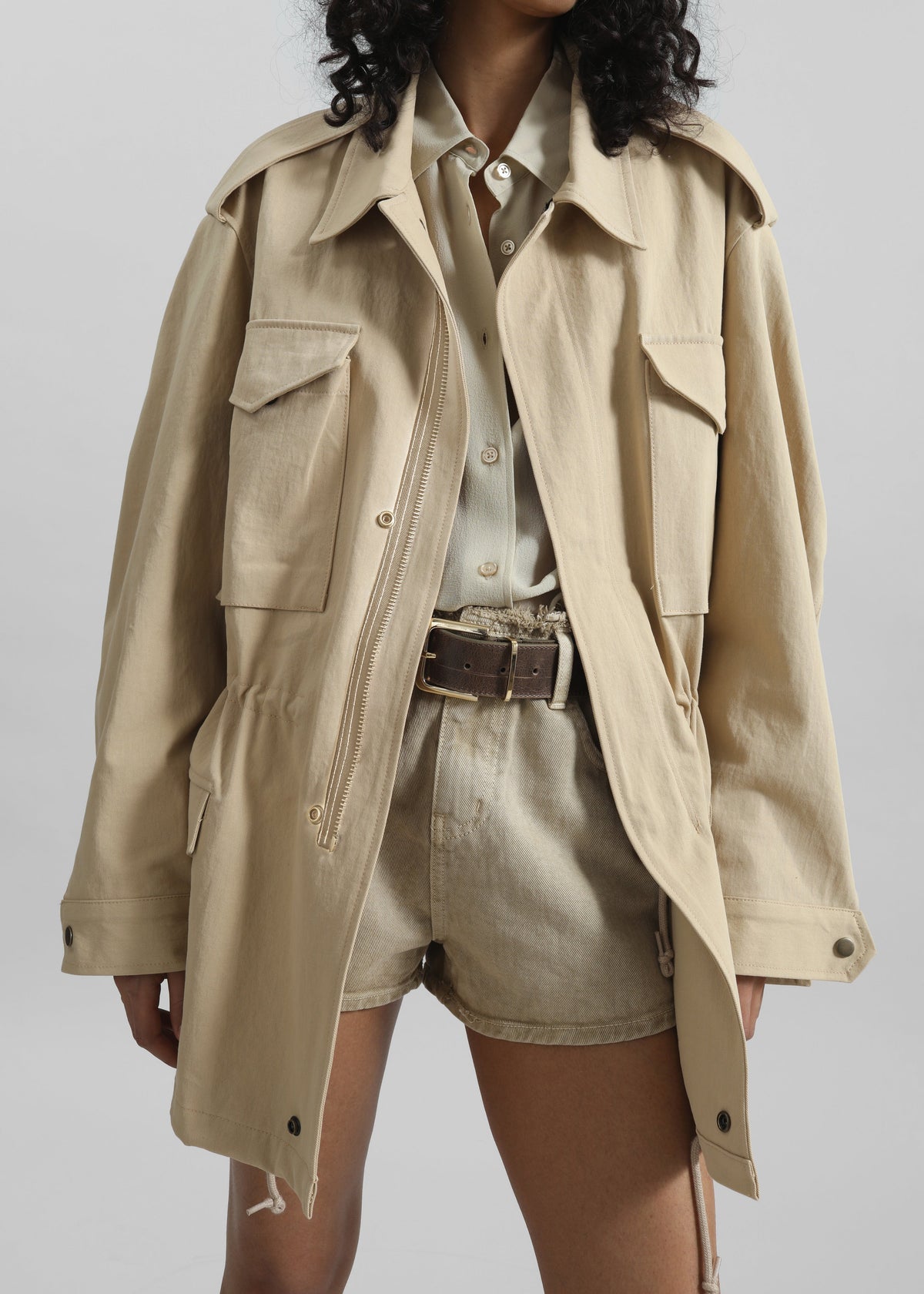 Toran Cargo Jacket - Beige - 5