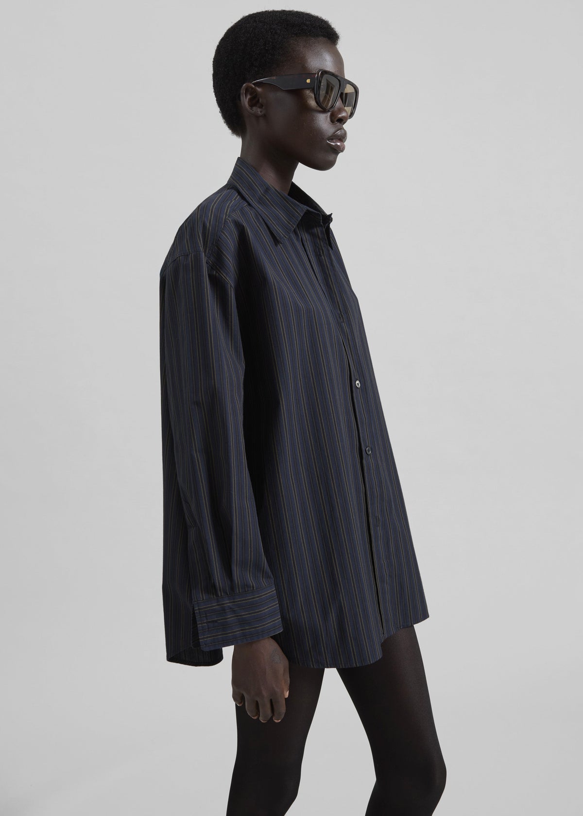 Toulon Shirt - Navy/Black Stripe - 2