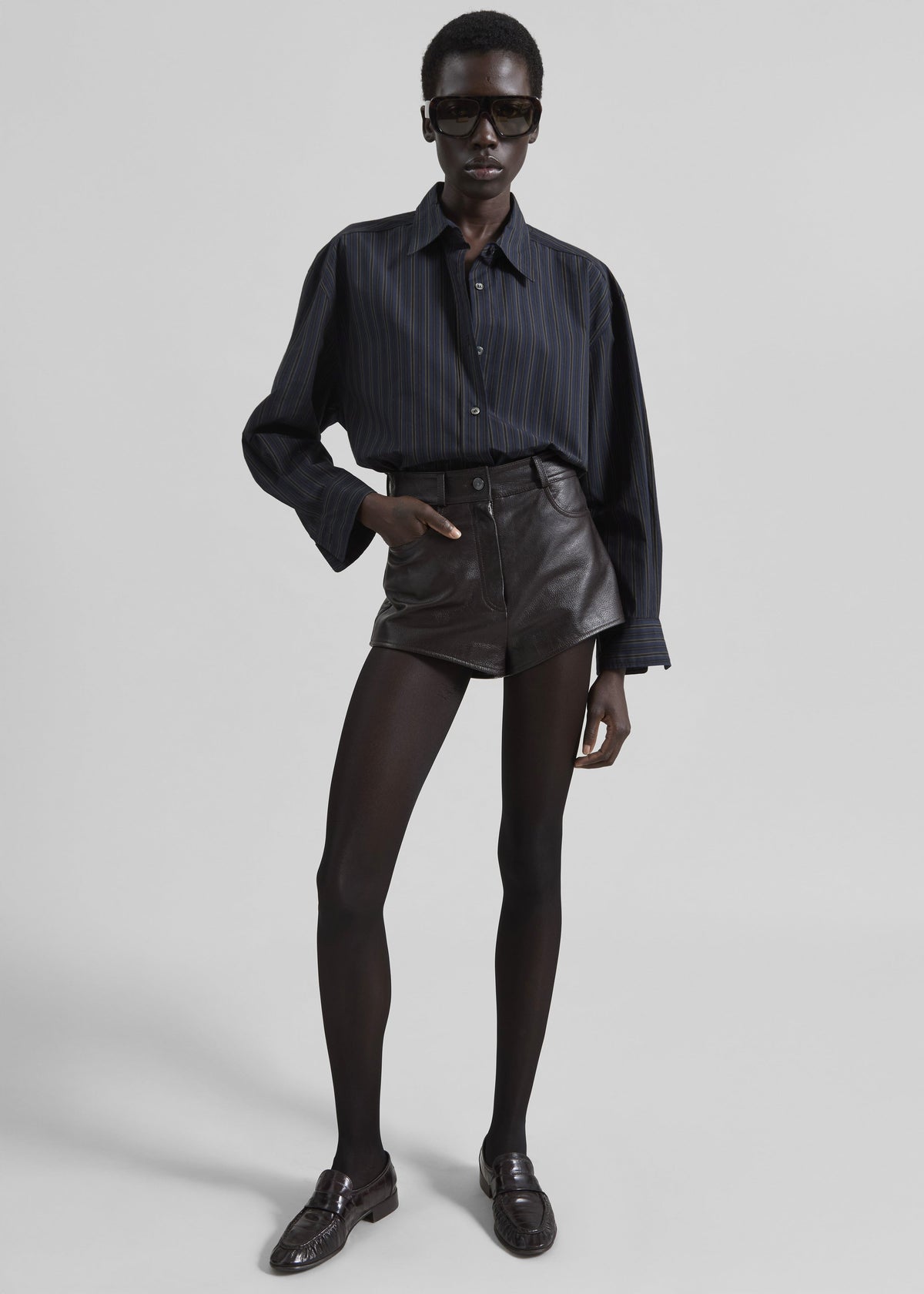 Toulon Shirt - Navy/Black Stripe - 5