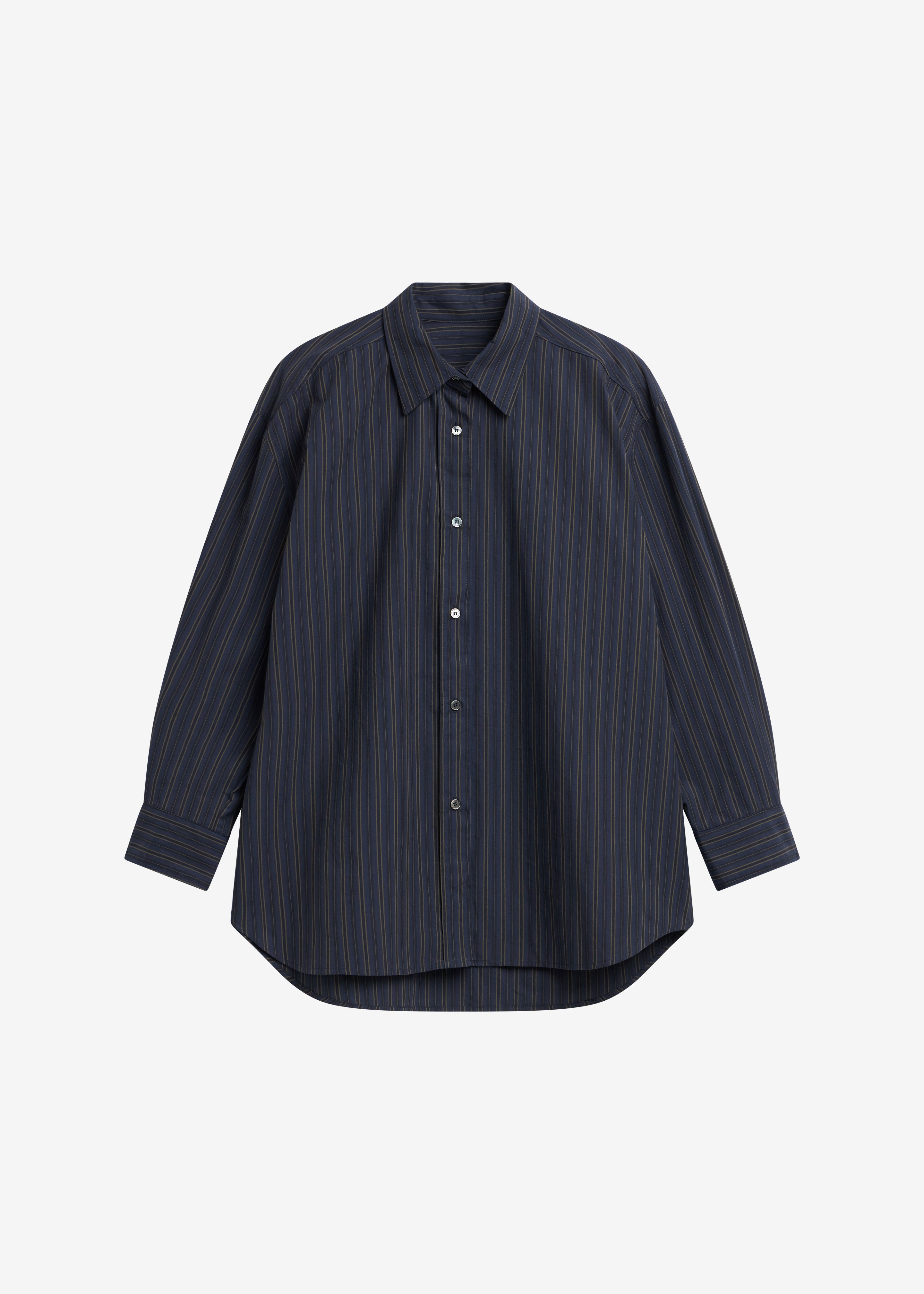 Toulon Shirt - Navy/Black Stripe - 7