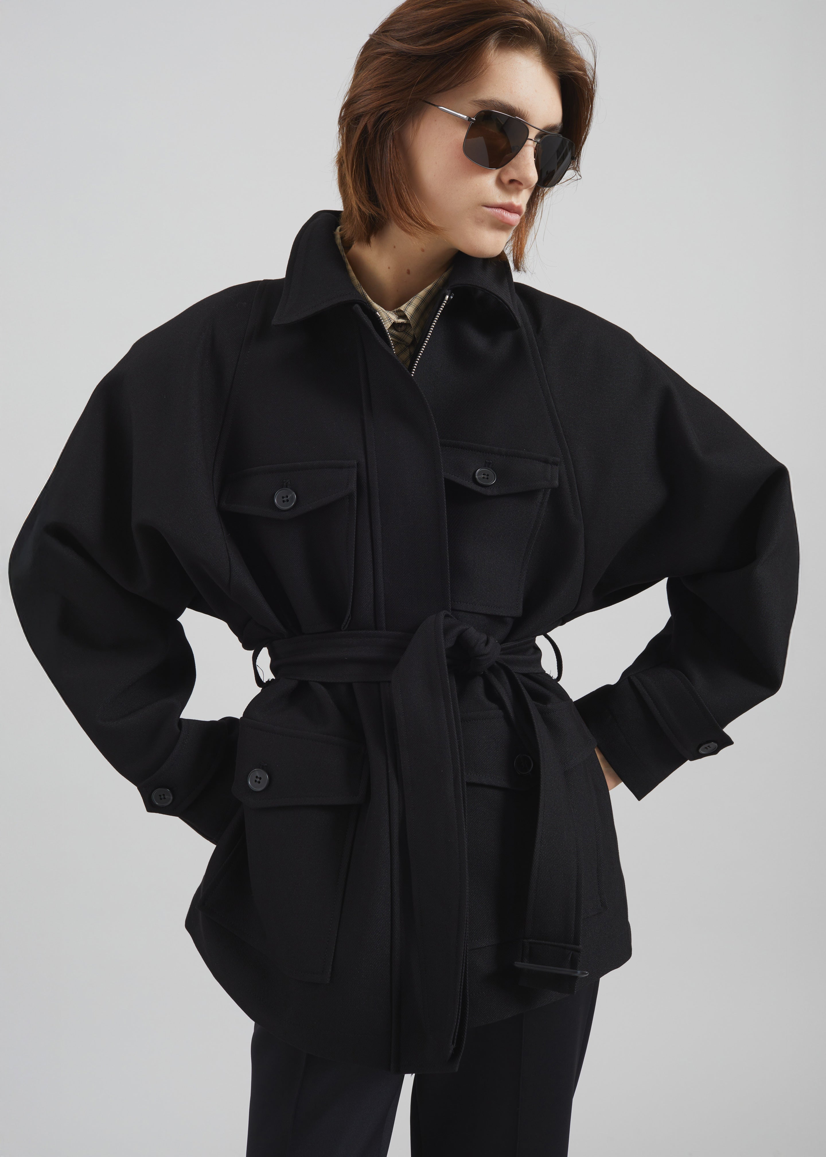 Trevose Padded Utility Jacket - Black - 1