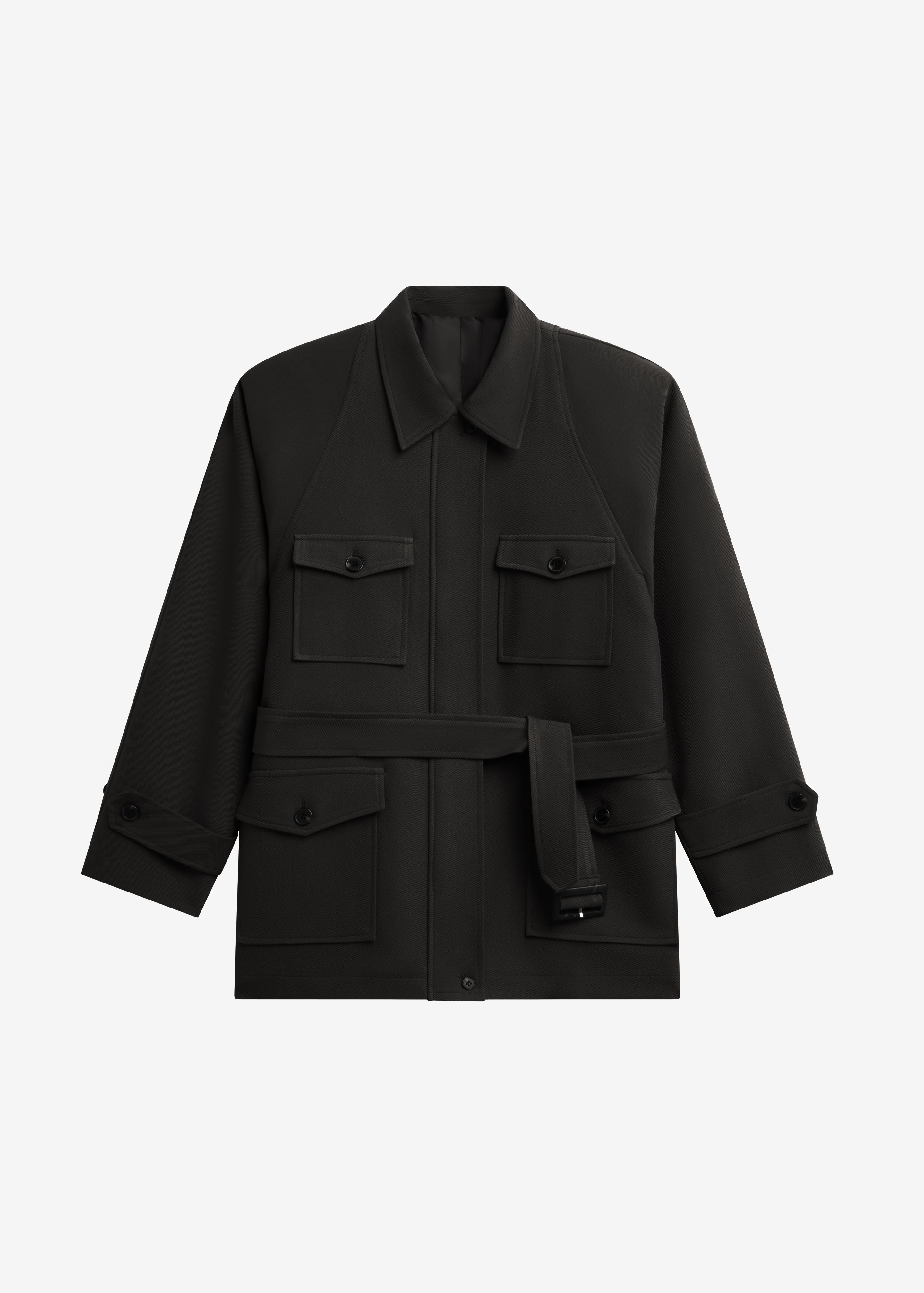 Trevose Padded Utility Jacket - Black - 7