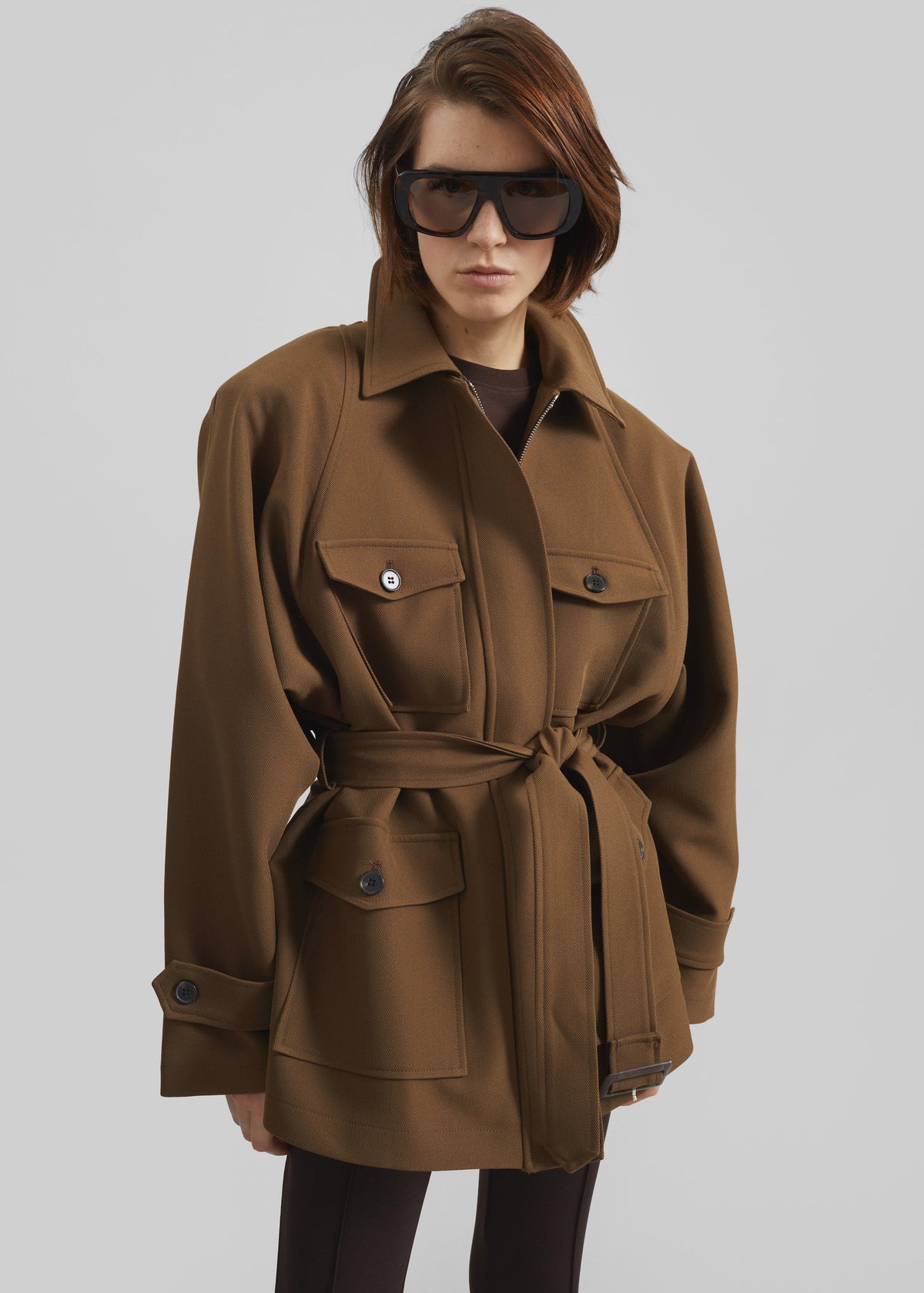 Trevose Padded Utility Jacket - Brown - 3