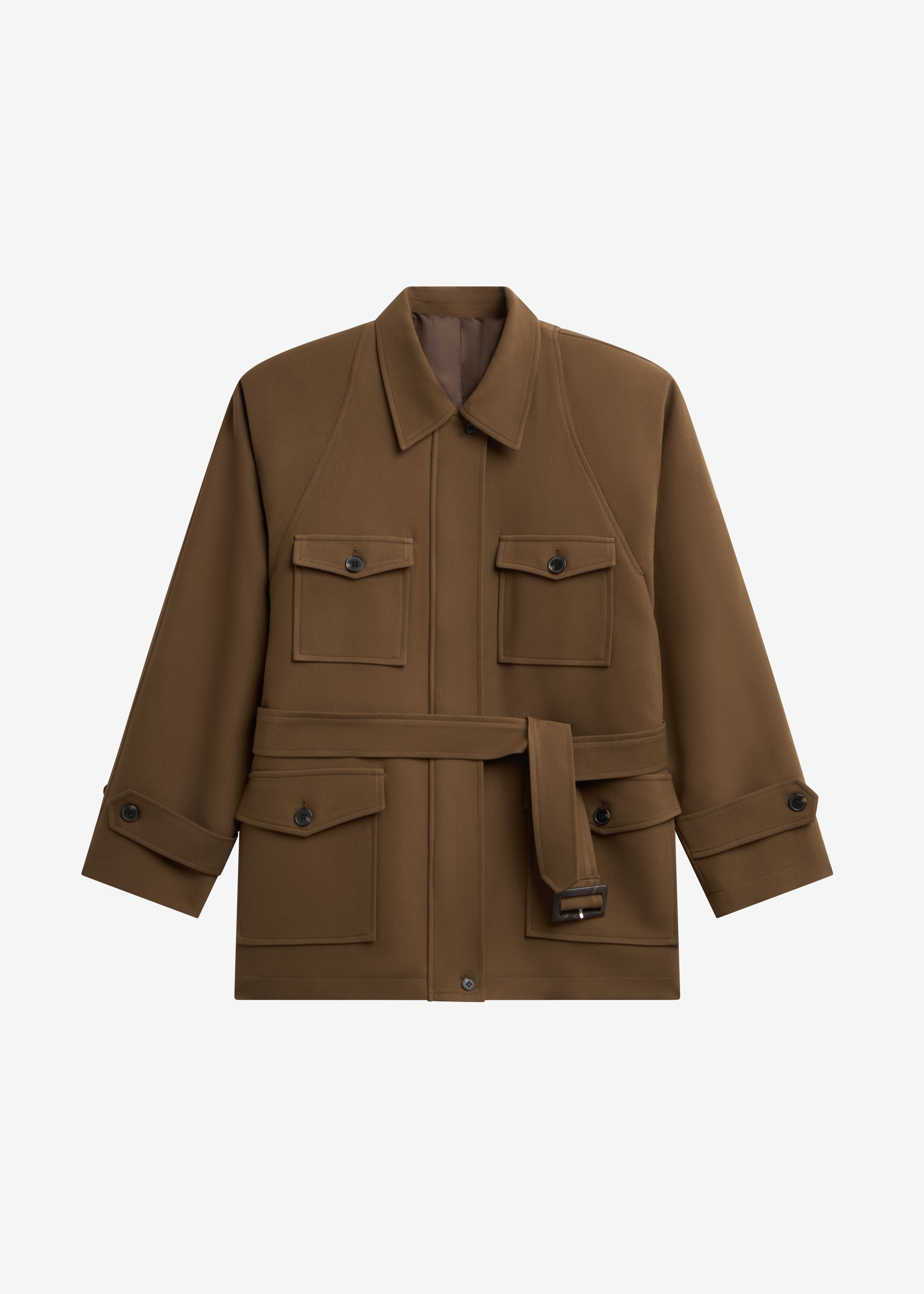 Trevose Padded Utility Jacket - Brown - 9