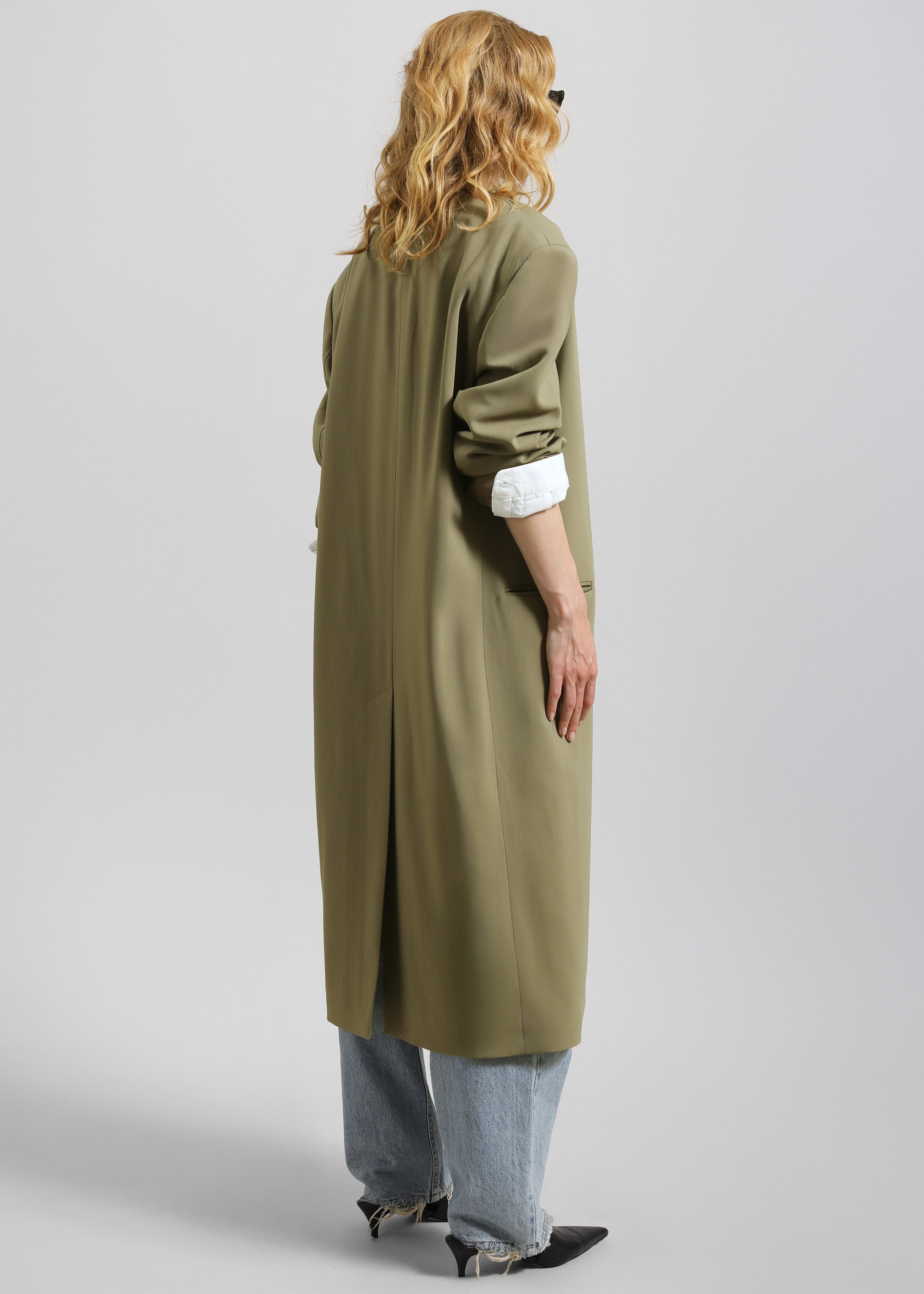 Tribeca Long Coat - Khaki - 8