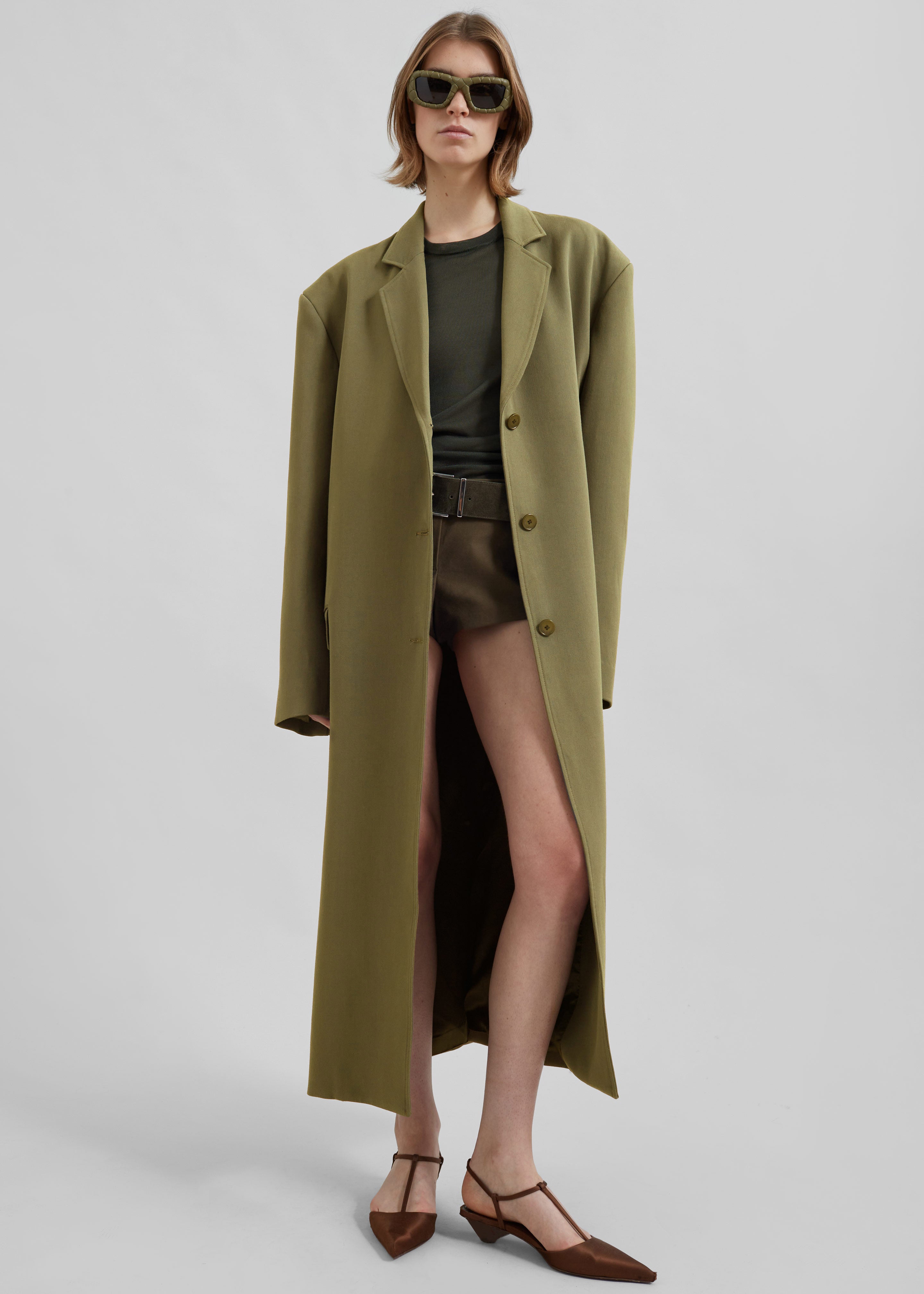 Tribeca Long Coat - Khaki - 6
