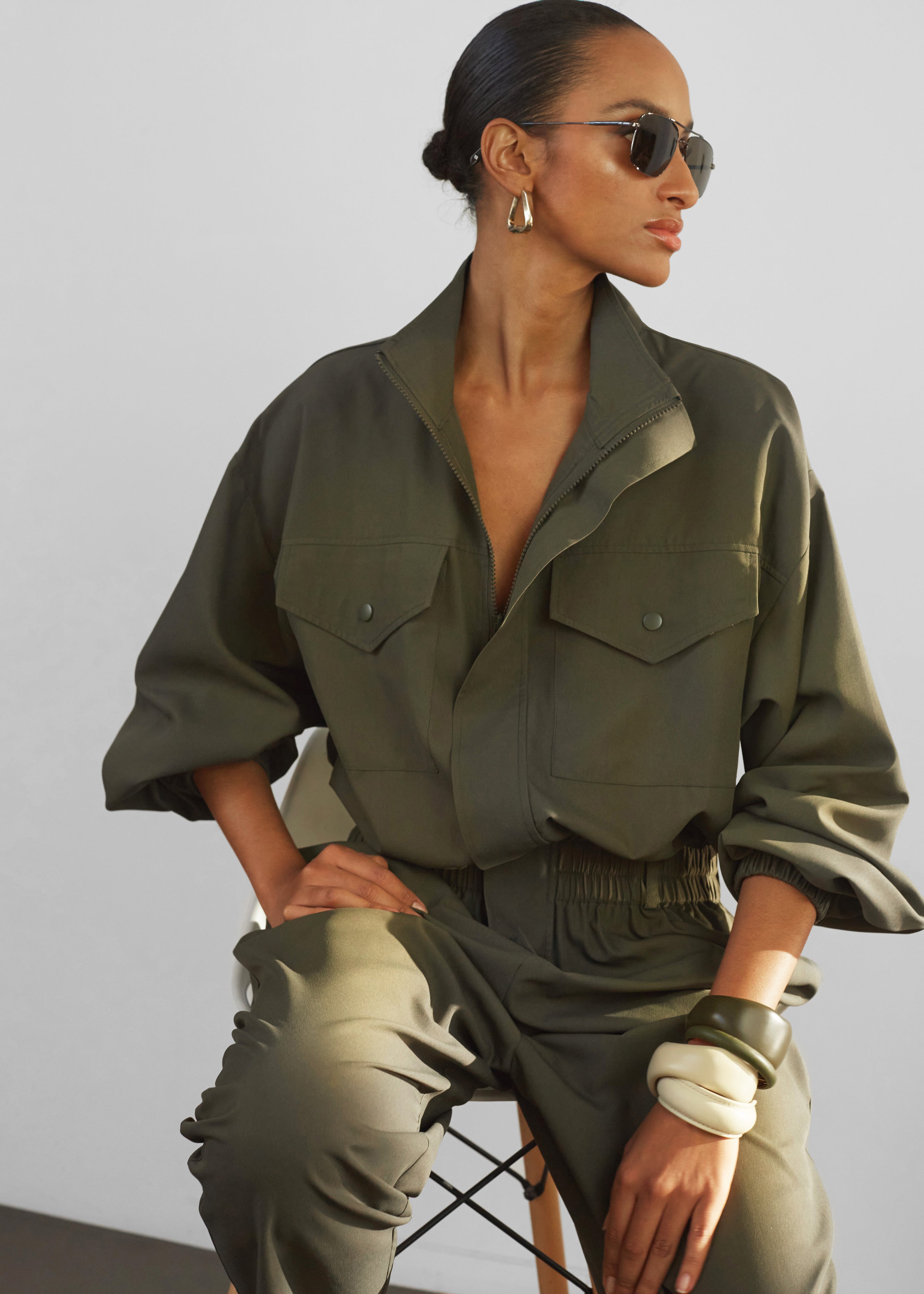 Tropez Jumpsuit - Khaki - 1