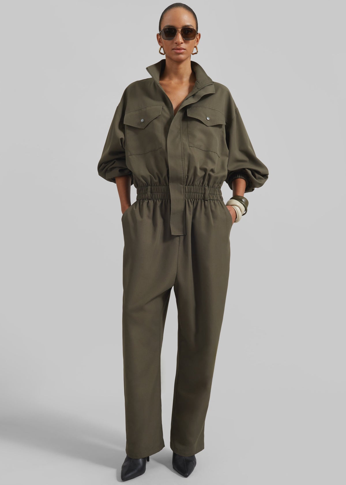 Tropez Jumpsuit - Khaki - 2