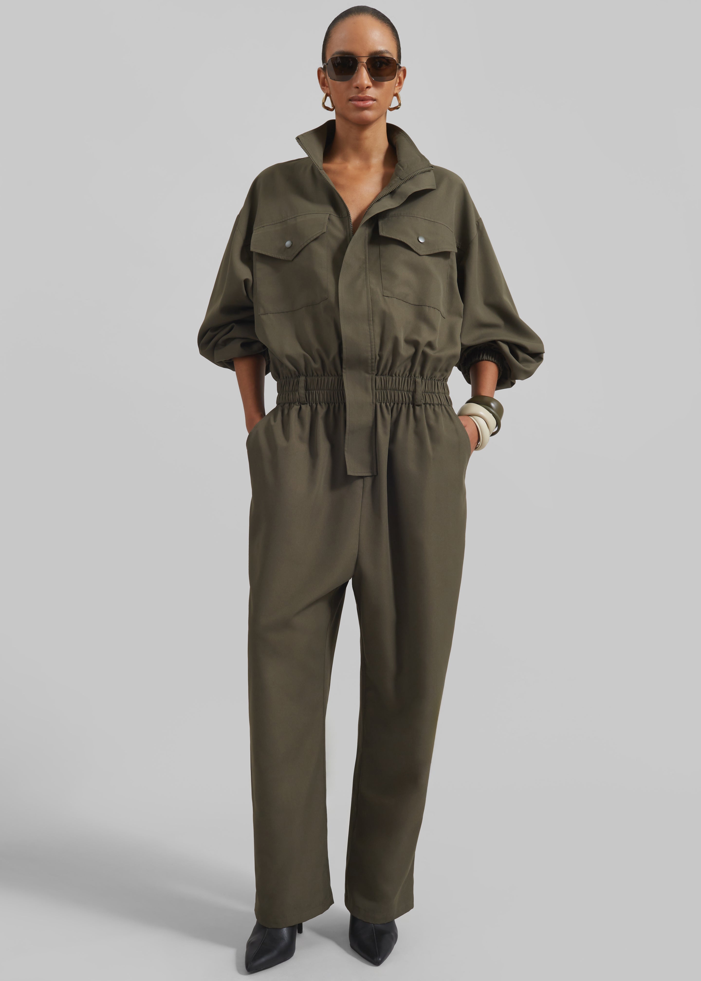Tropez Jumpsuit - Khaki - 2