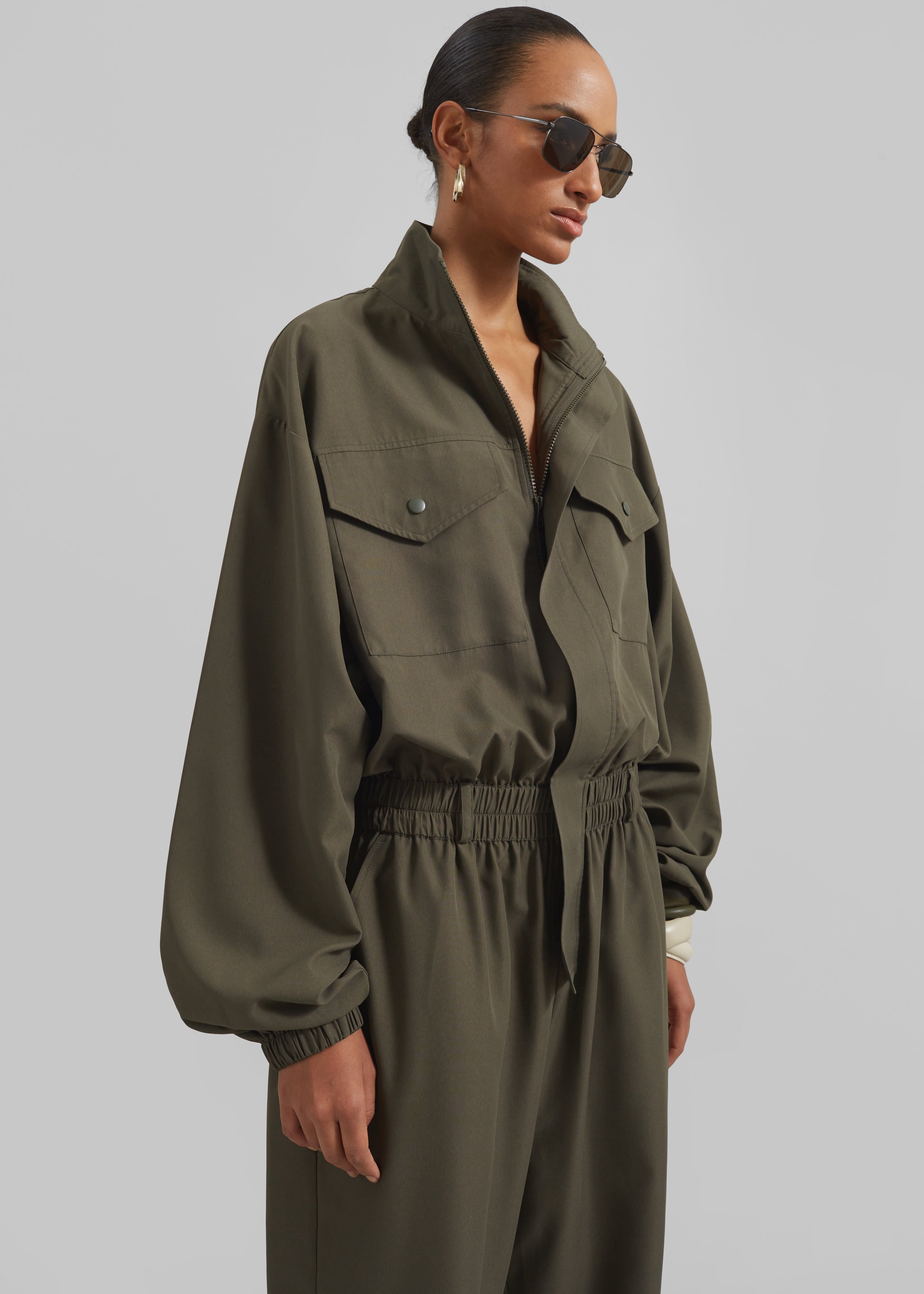 Tropez Jumpsuit - Khaki - 5