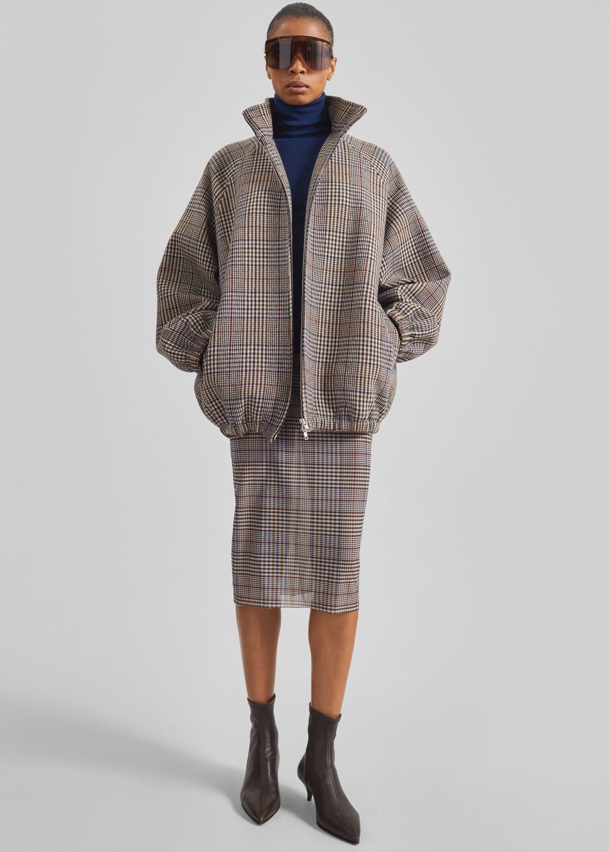 Utica Thin Turtleneck Sweater - Blue - 1