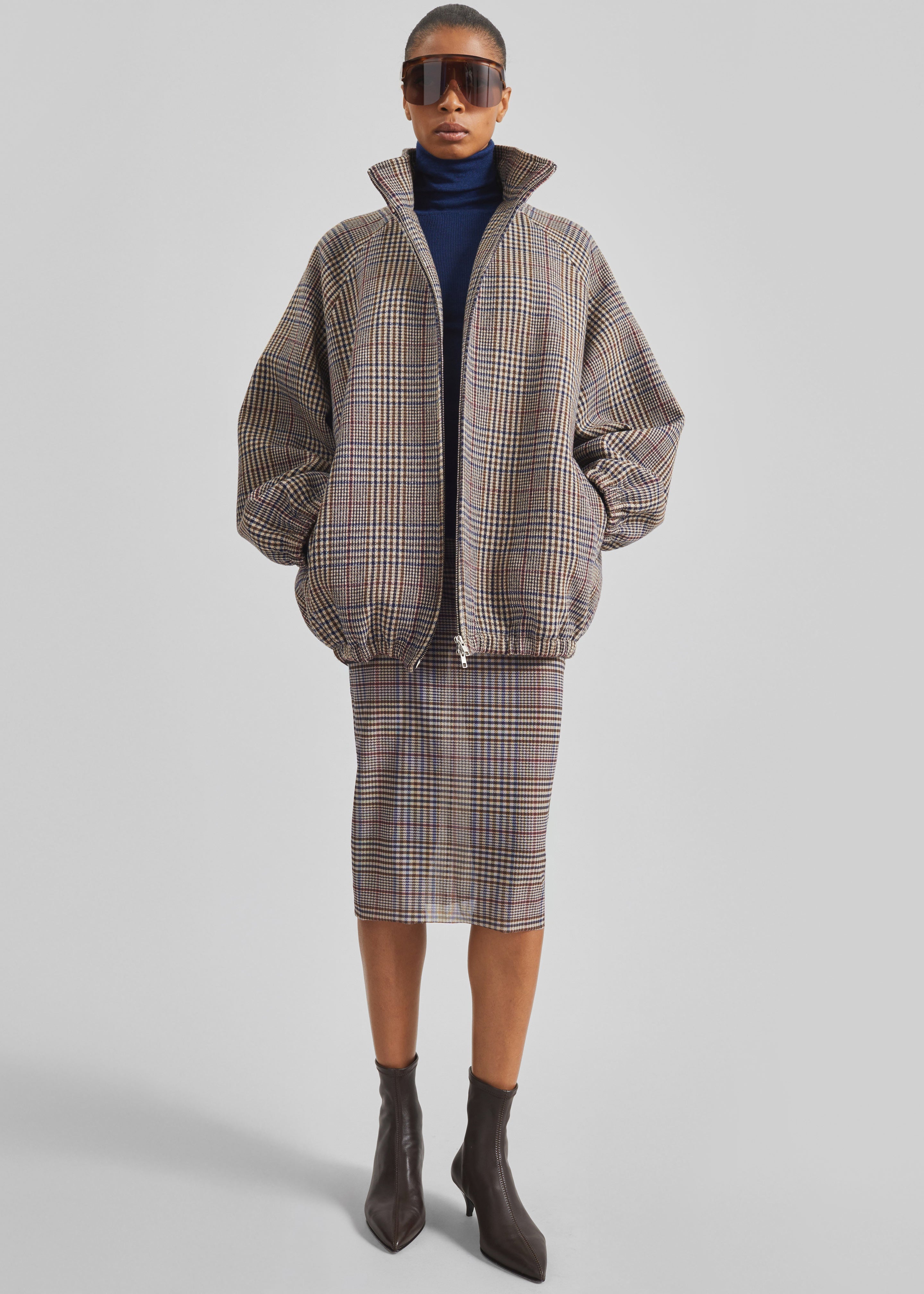 Utica Thin Turtleneck Sweater - Blue - 1