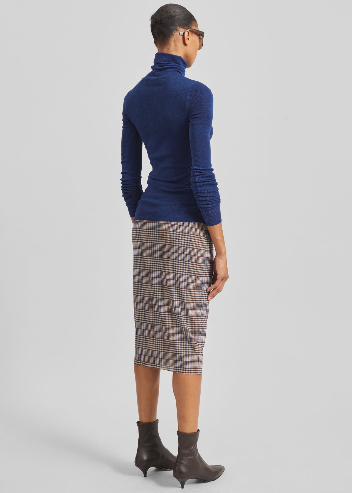 Utica Thin Turtleneck Sweater - Blue - 9