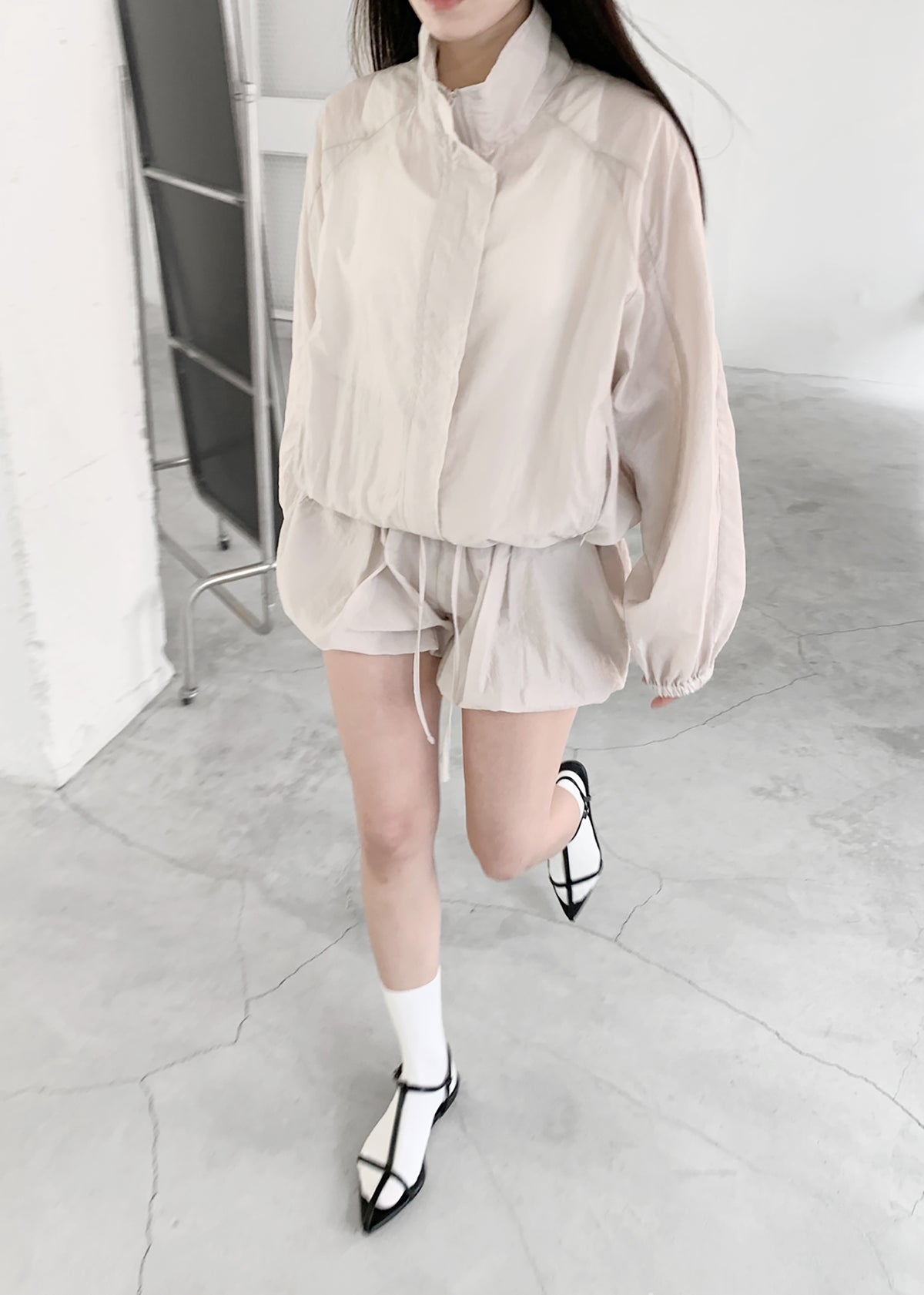 Vaila Sheer Jacket - Stone - 8