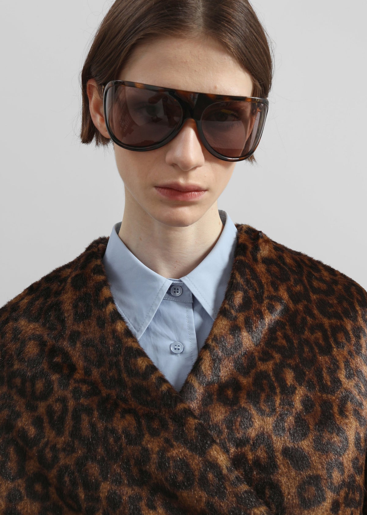 Valentina Faux Fur Leopard Jacket - Brown - 4