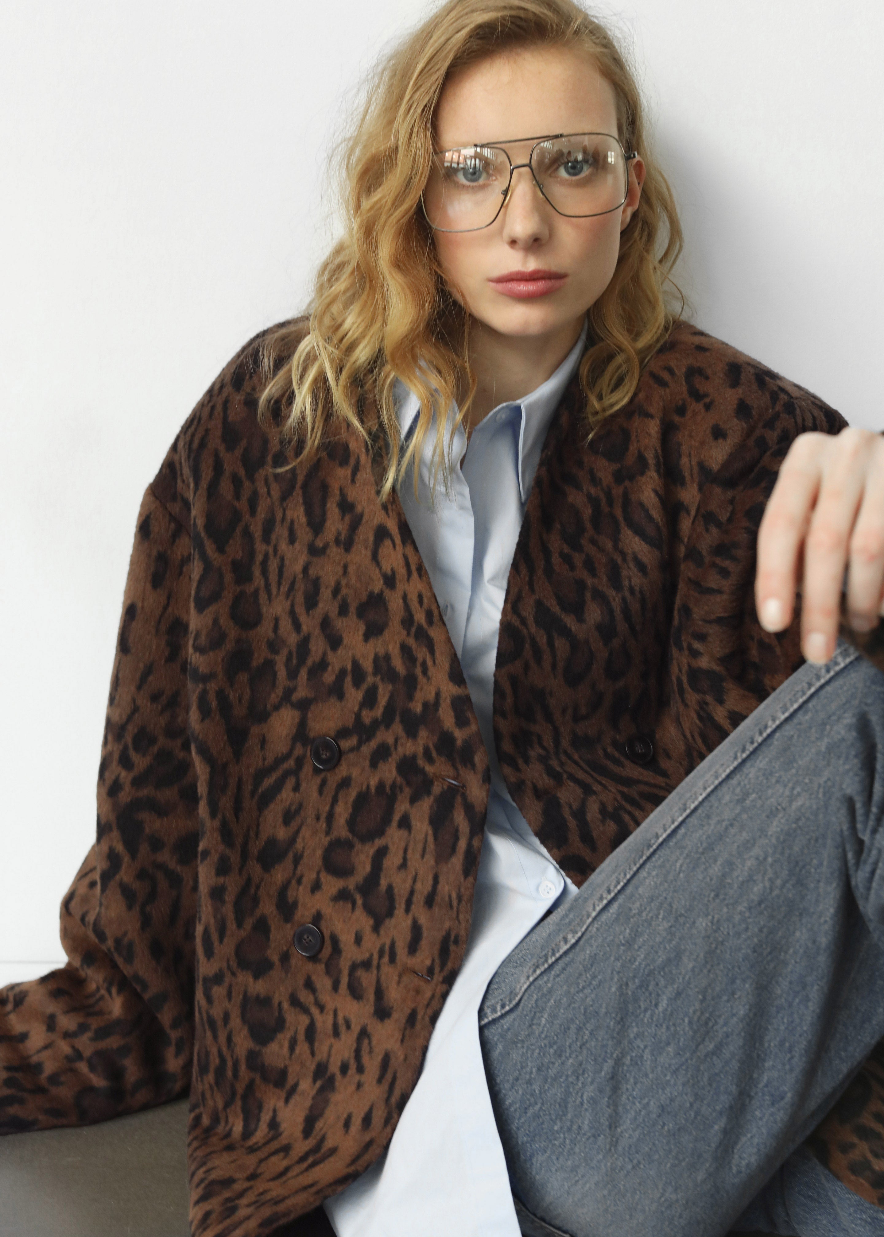 Valentina Faux Fur Leopard Jacket - Brown - 6